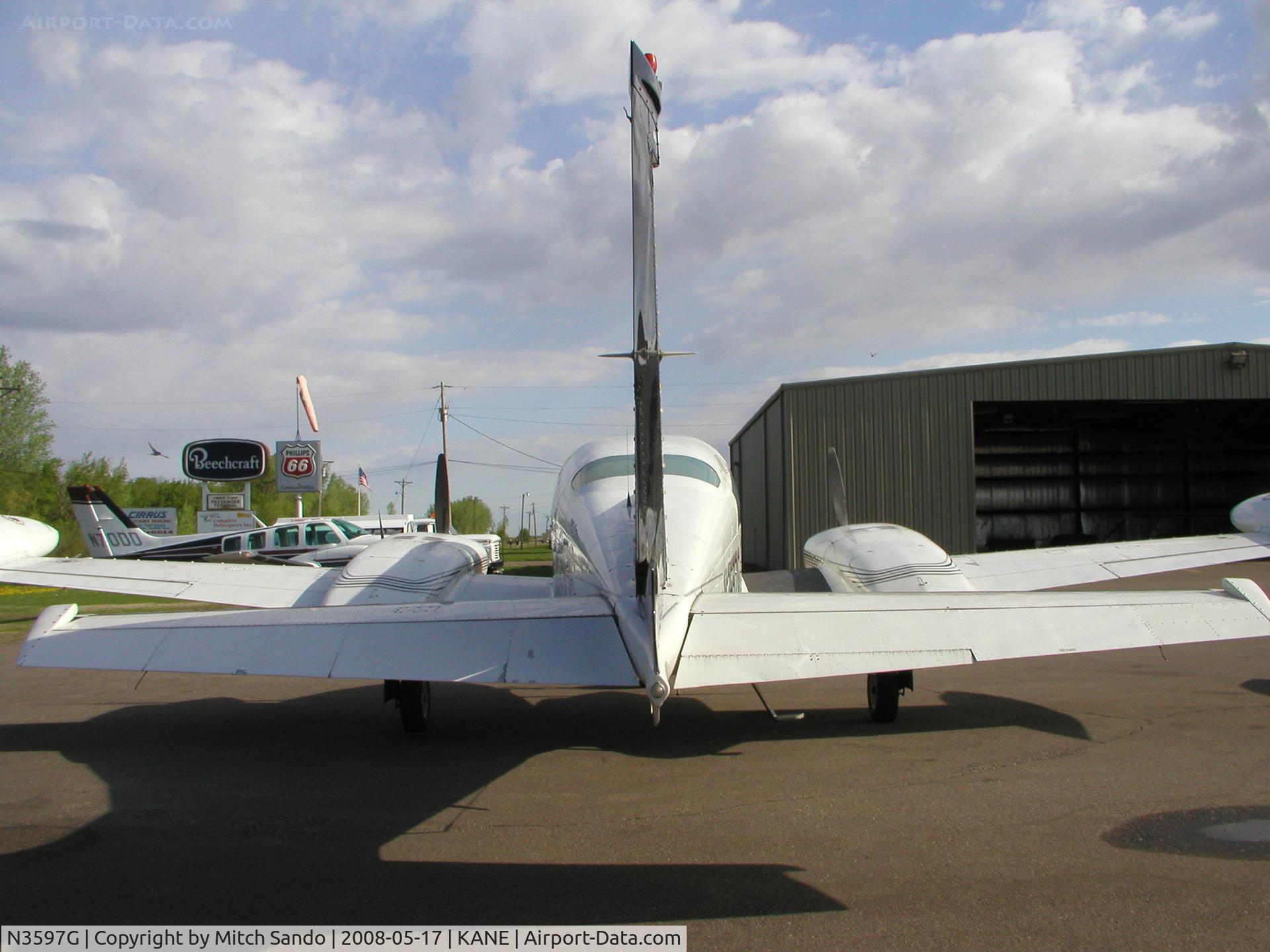 N3597G, Cessna 310R C/N 310R0875, Parked on the ramp at Cirrus Flight Operations.