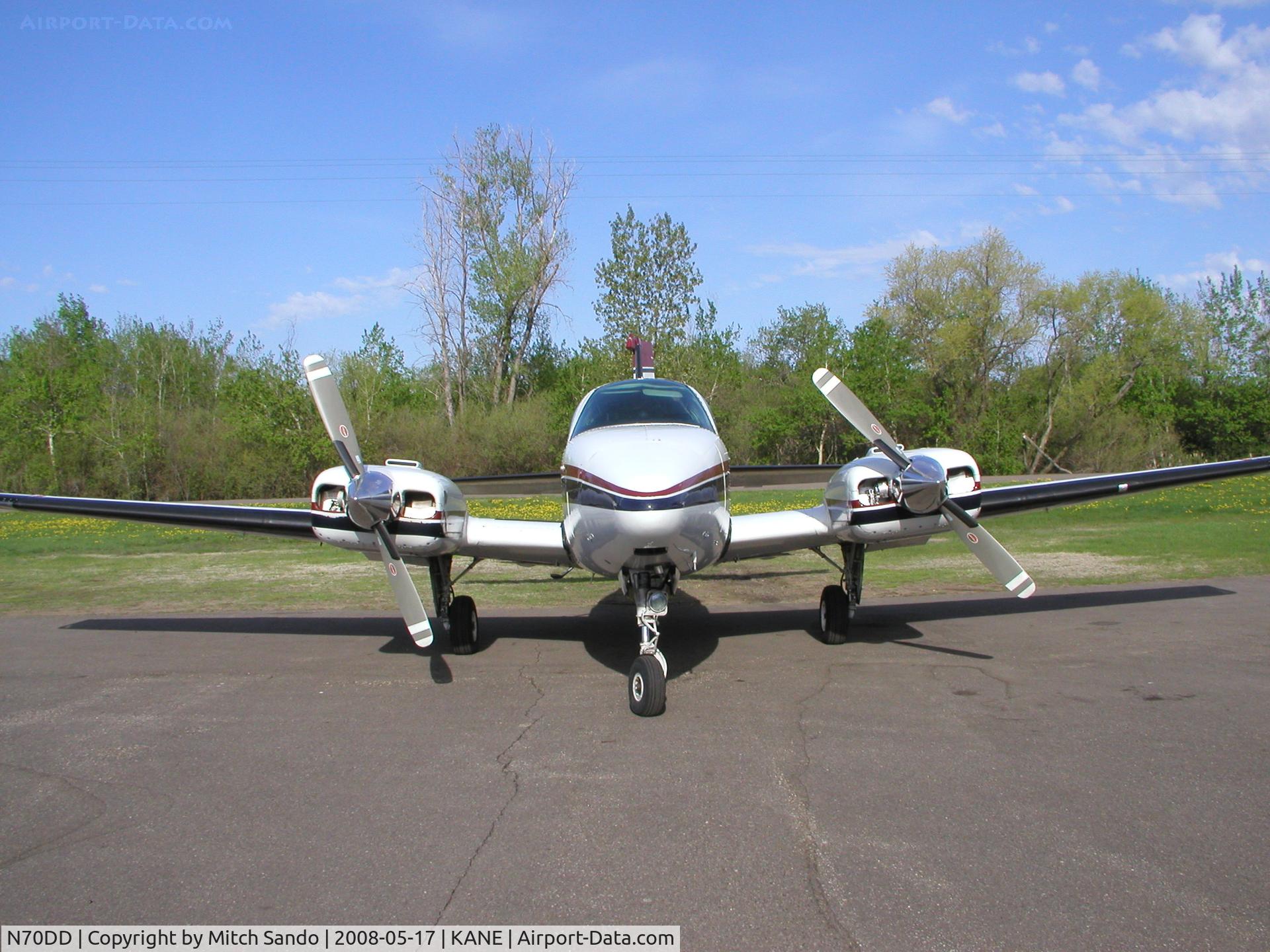 N70DD, 1973 Beech 58 Baron C/N TH-370, Parked on the ramp at Cirrus Flight Operations.