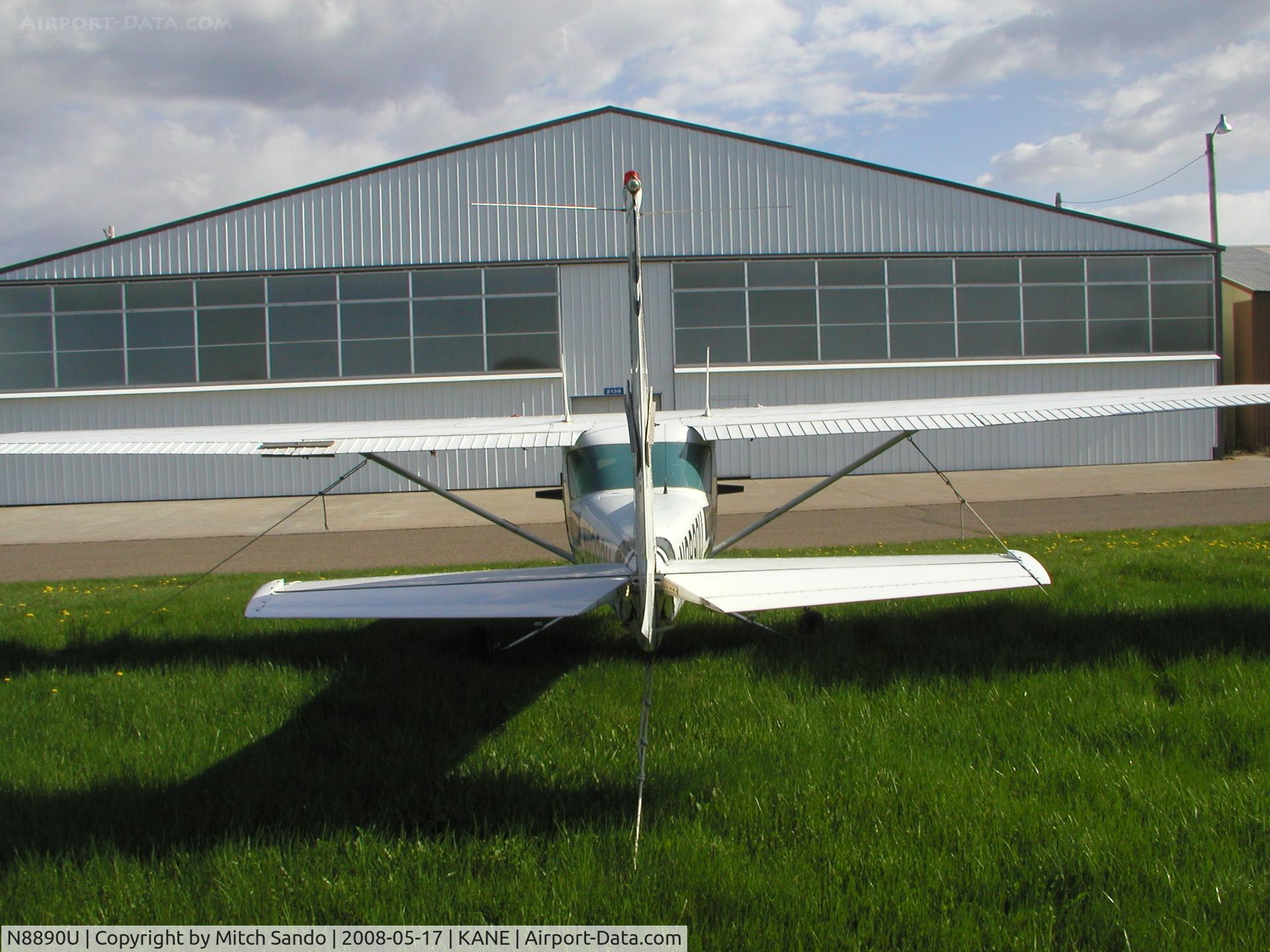 N8890U, 1976 Cessna 150M C/N 15078013, Tied down at Anoka County.
