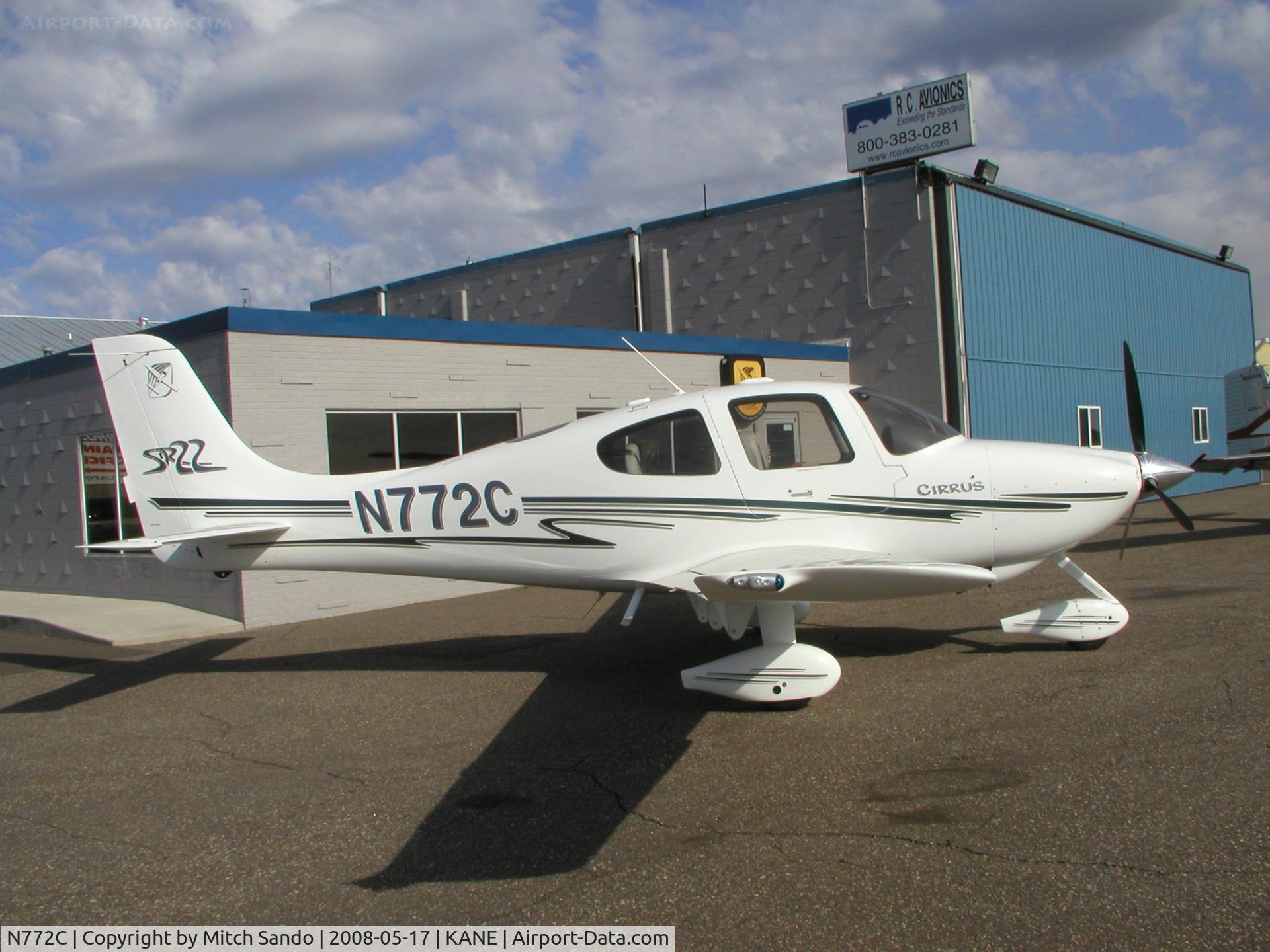 N772C, 2002 Cirrus SR22 C/N 0401, Parked on the ramp at Cirrus Flight Operations.