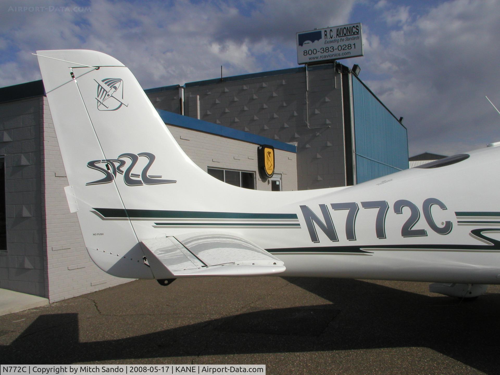 N772C, 2002 Cirrus SR22 C/N 0401, Parked on the ramp at Cirrus Flight Operations.