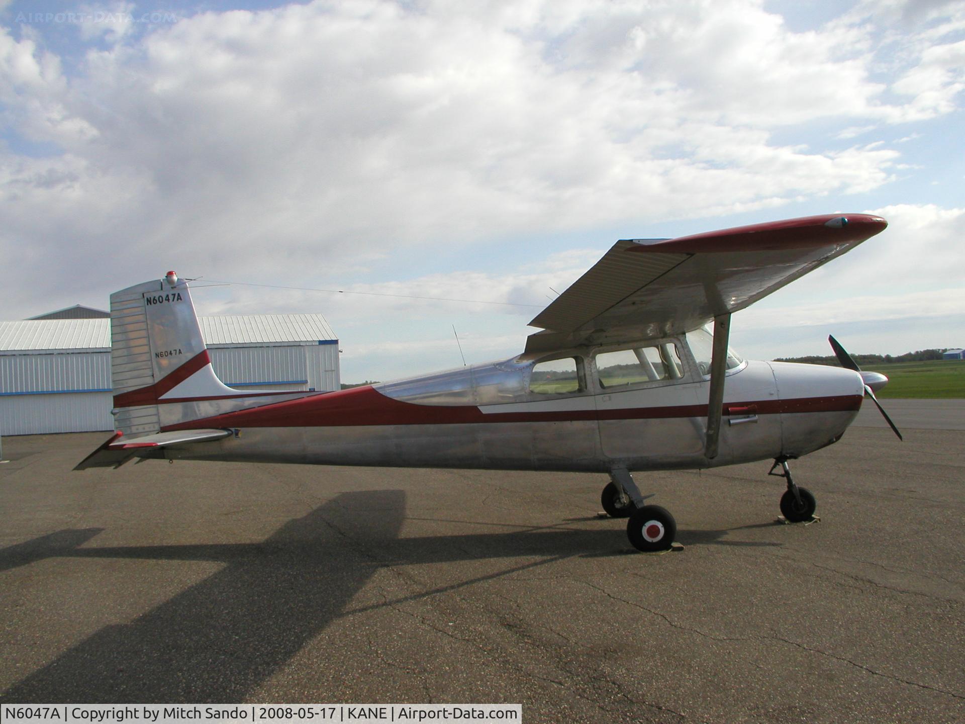 N6047A, 1956 Cessna 172 C/N 28647, Parked on the ramp at Cirrus Flight Operations.