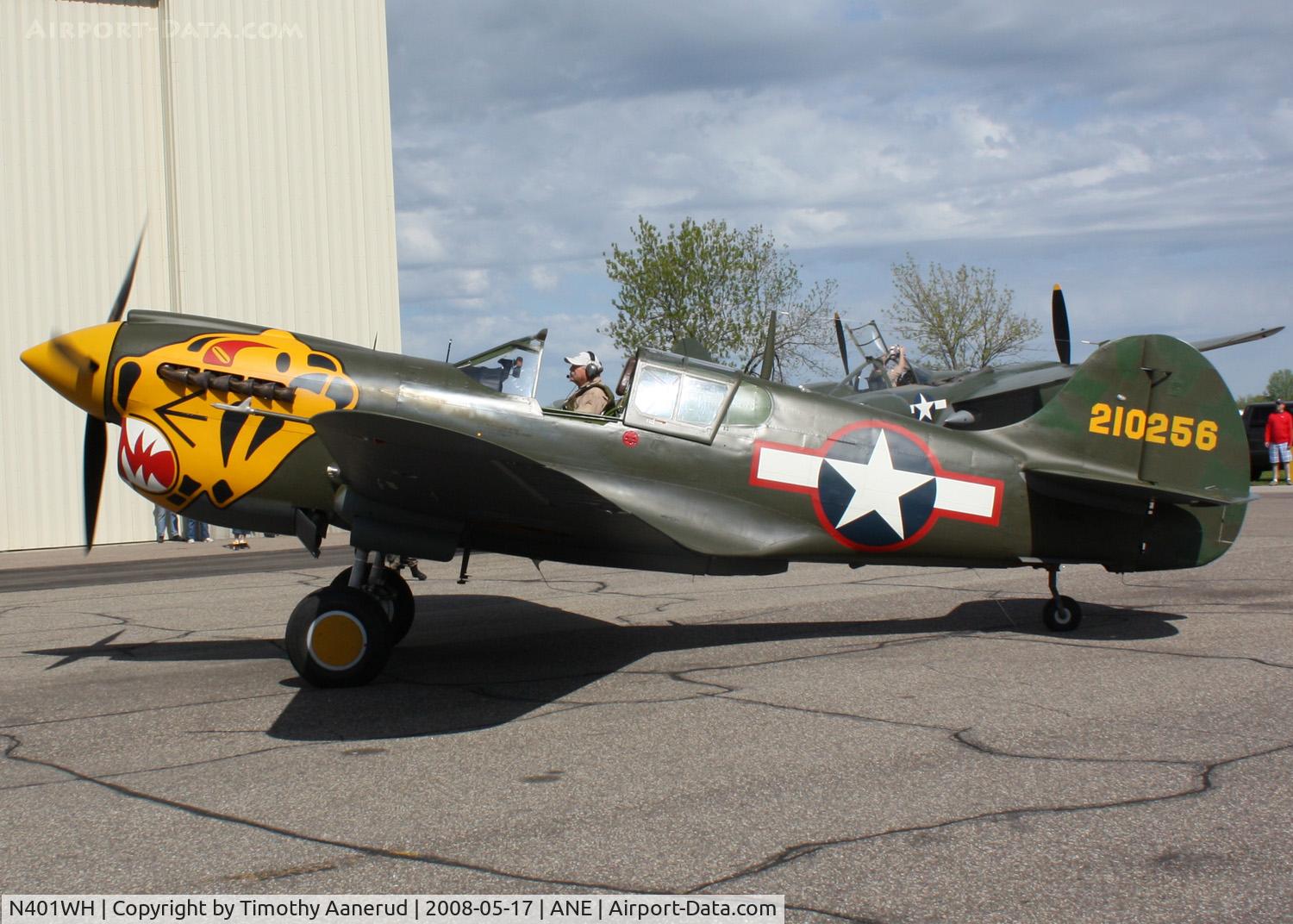 N401WH, 1942 Curtiss P-40K Warhawk C/N 42-10256, Blaine Aviation Weekend 2008
