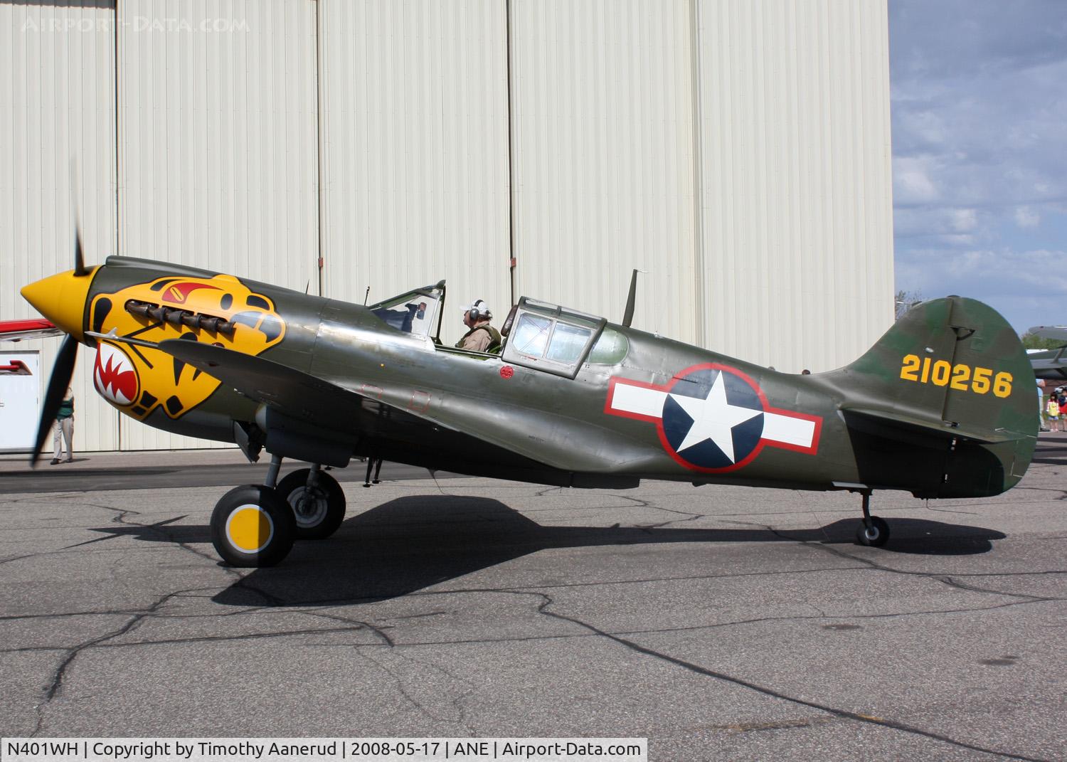 N401WH, 1942 Curtiss P-40K Warhawk C/N 42-10256, Blaine Aviation Weekend 2008
