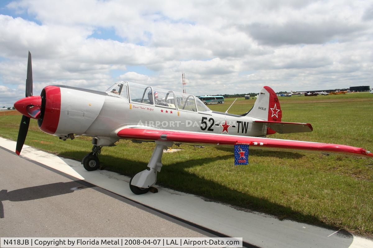 N418JB, 2001 Yakovlev (Aerostar) Yak-52TW C/N 0112228, Yak 52TW