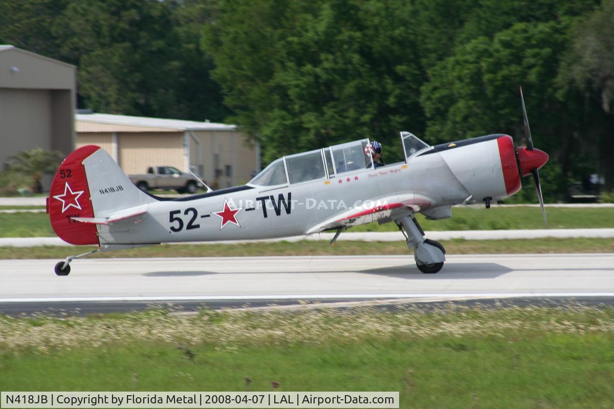 N418JB, 2001 Yakovlev (Aerostar) Yak-52TW C/N 0112228, Yak 52TW