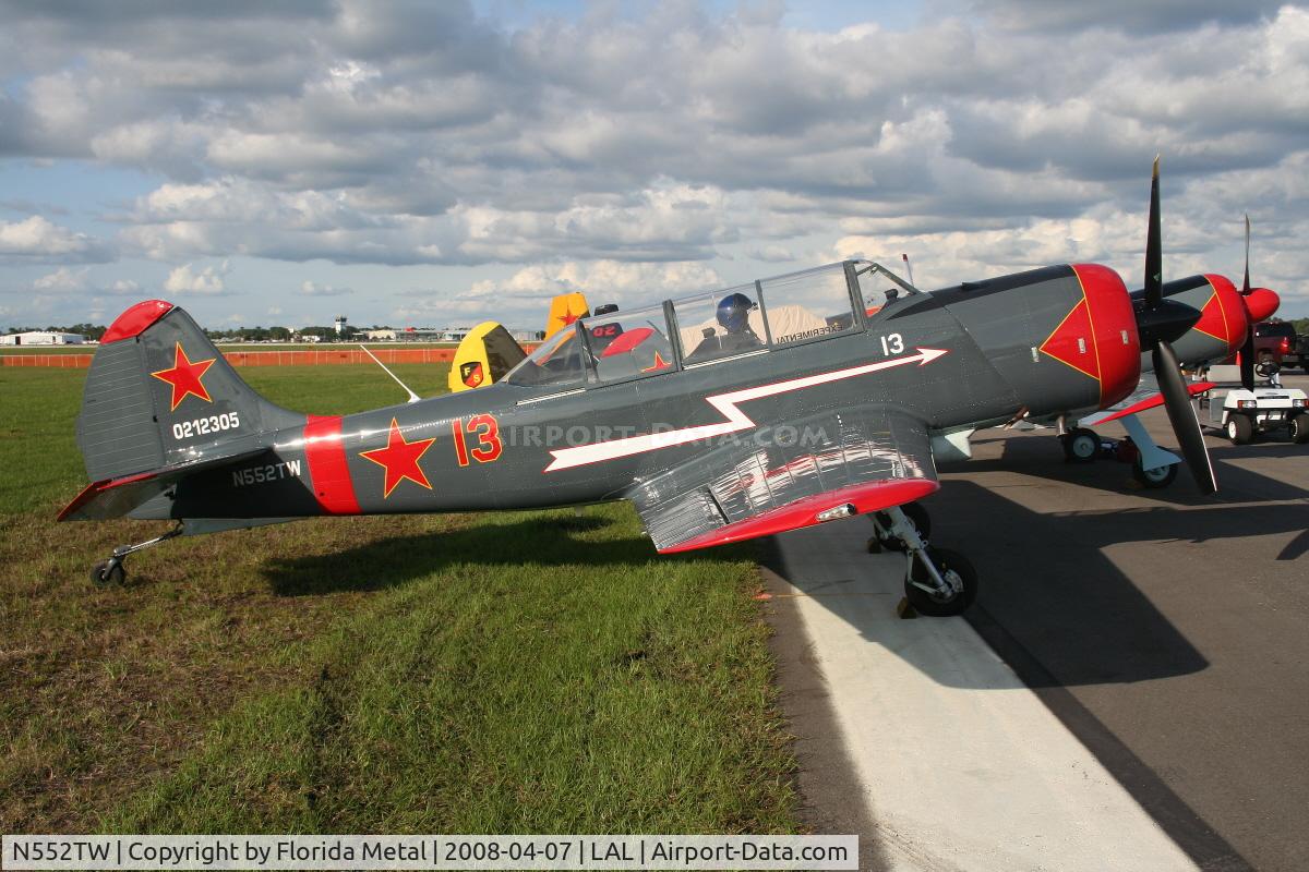 N552TW, 2002 Yakovlev (Aerostar) Yak-52TW C/N 0212305, Yak 52TW