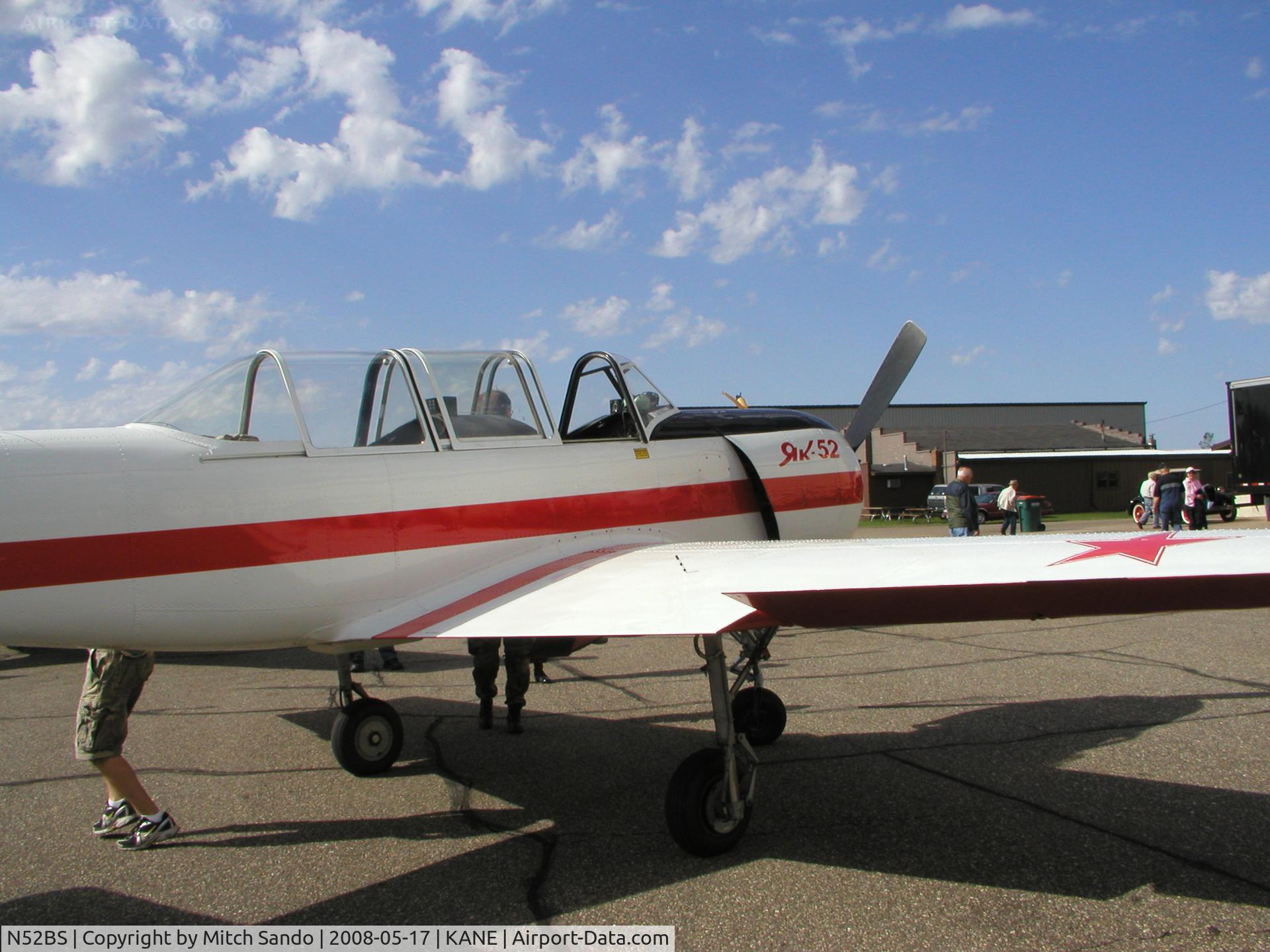 N52BS, 1987 Yakovlev Yak-52 C/N 877504, Blaine Aviation Weekend '08.
