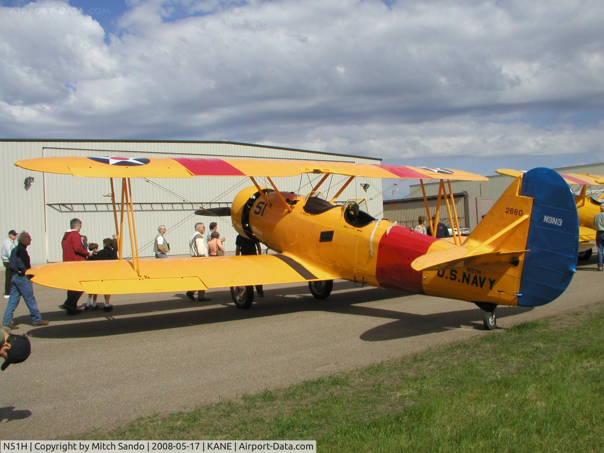 N51H, 1941 Naval Aircraft Factory N3N-3 C/N 2660, Blaine Aviation Weekend '08.