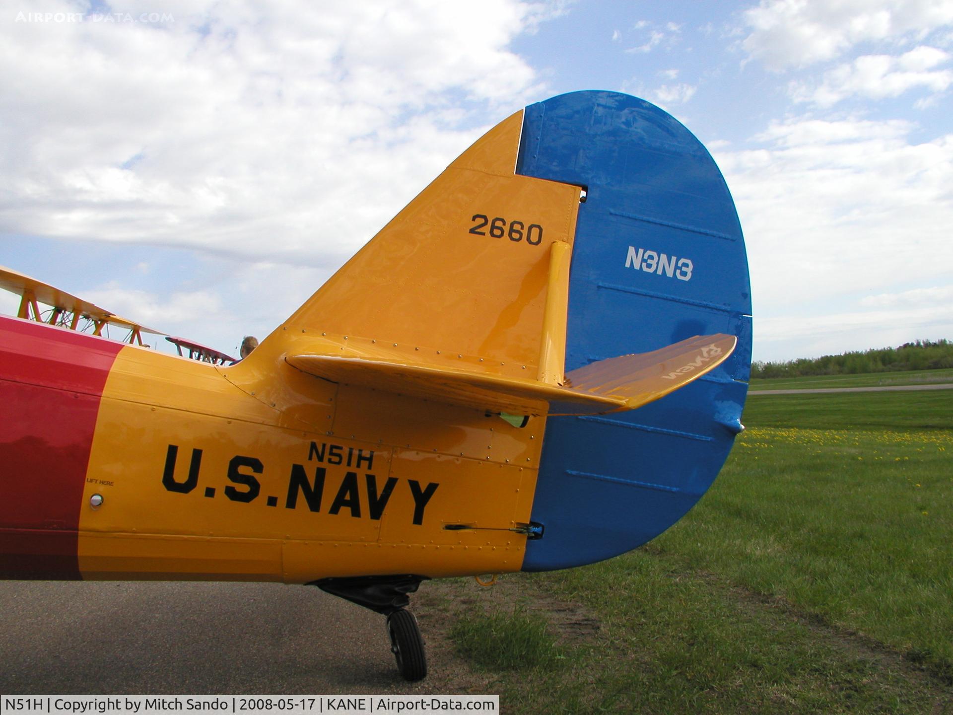 N51H, 1941 Naval Aircraft Factory N3N-3 C/N 2660, Blaine Aviation Weekend '08.