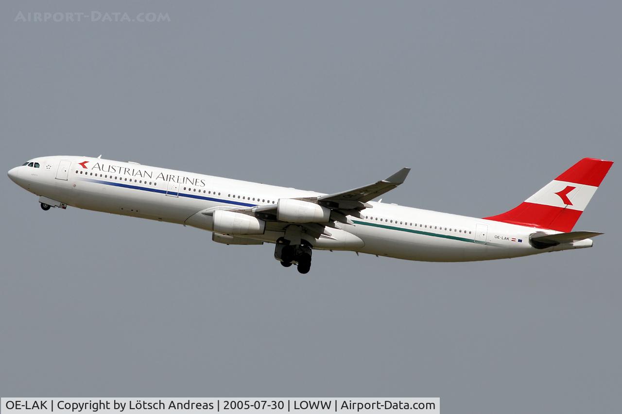 OE-LAK, 1997 Airbus A340-313 C/N 169, 