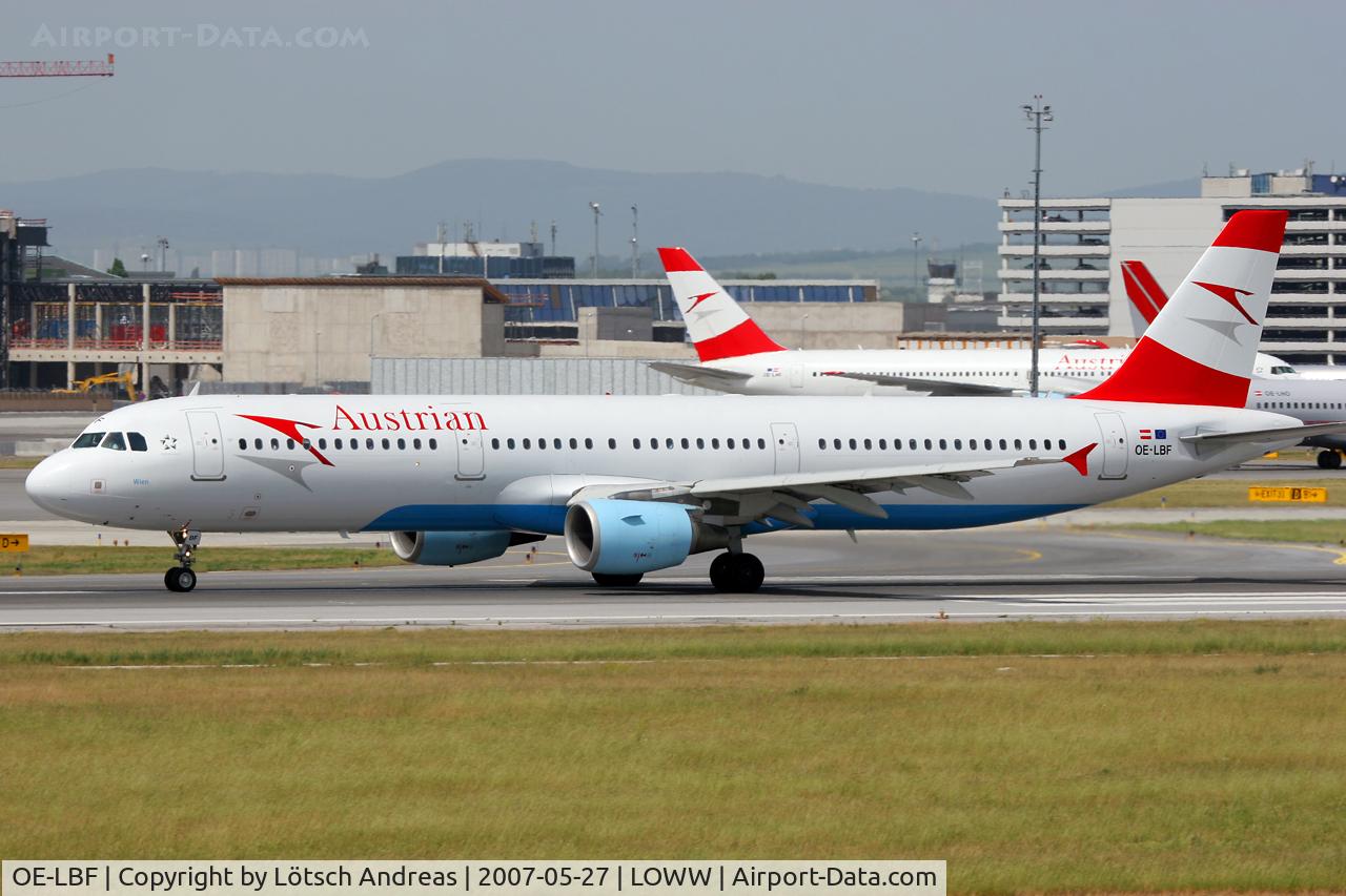 OE-LBF, 2001 Airbus A321-211 C/N 1458, 