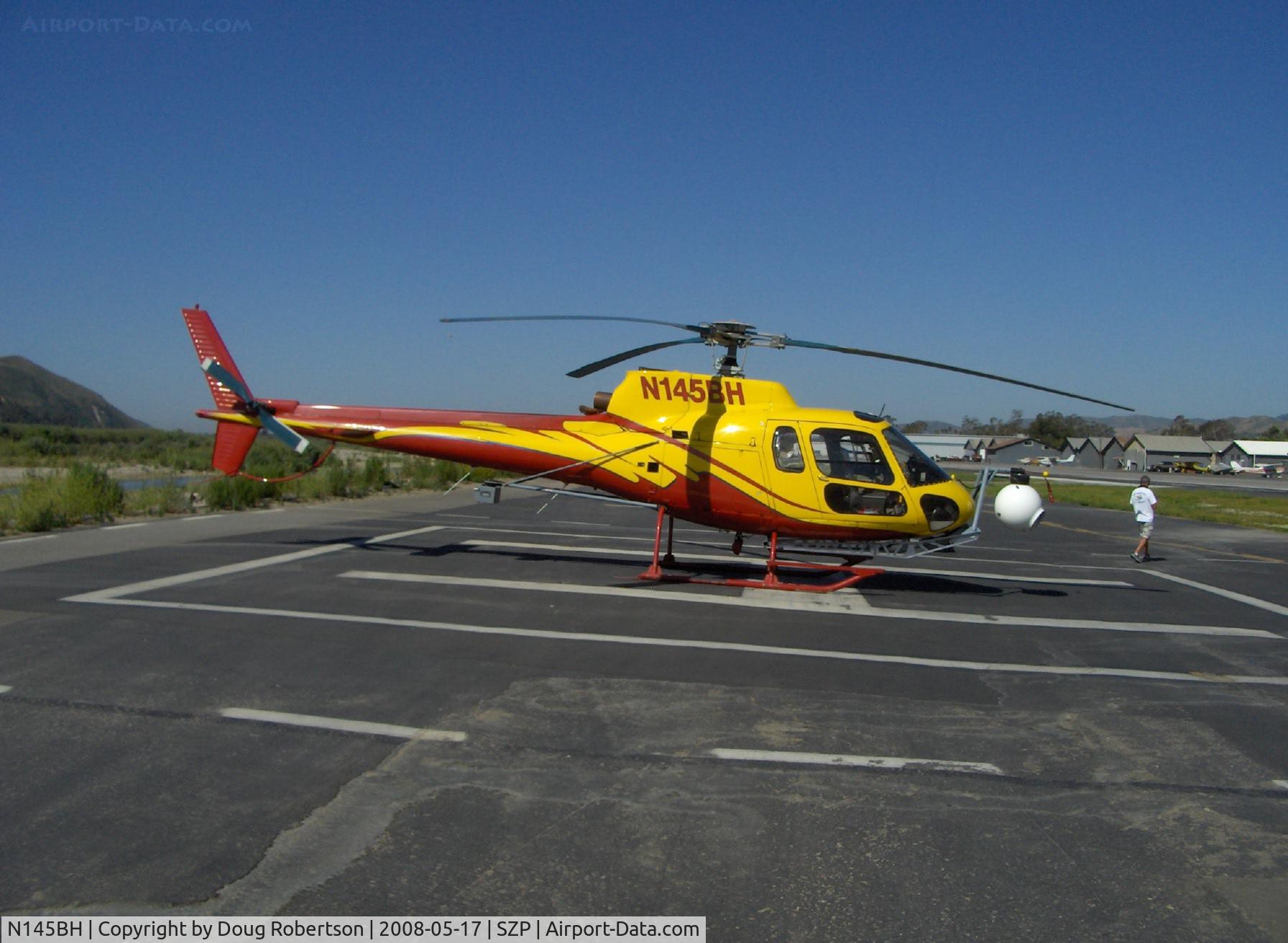N145BH, 1980 Aerospatiale AS-350D AStar C/N 1270, 1980 Aerospatiale (Societe Nationale Industrielle AeroSpatiale) AS350D ASTAR, one Lycoming LTS 101 600A.2 616 shp turboshaft, PICTORVISION offers gyro-stabilized Academy OSCAR-Award-winning aerial cinemaphotography, Experimental class
