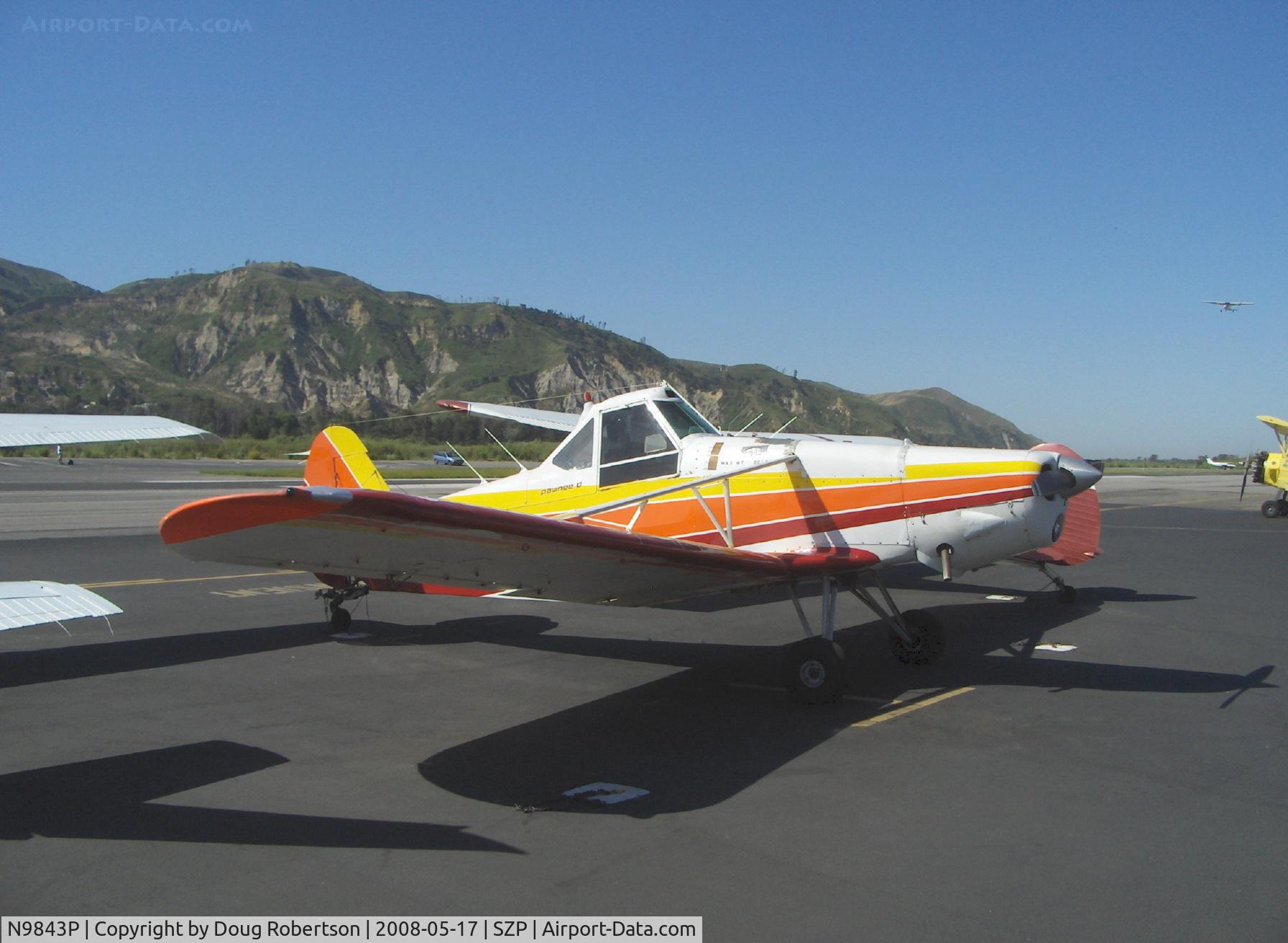 N9843P, 1975 Piper PA-25-235 C/N 25-7556161, 1975 Piper PA-25-235 PAWNEE D aerial applicator (cropduster), Lycoming O-540-B2B5 235 Hp (derated), Restricted class. Incorporates positive air pressure cockpit ventilation system