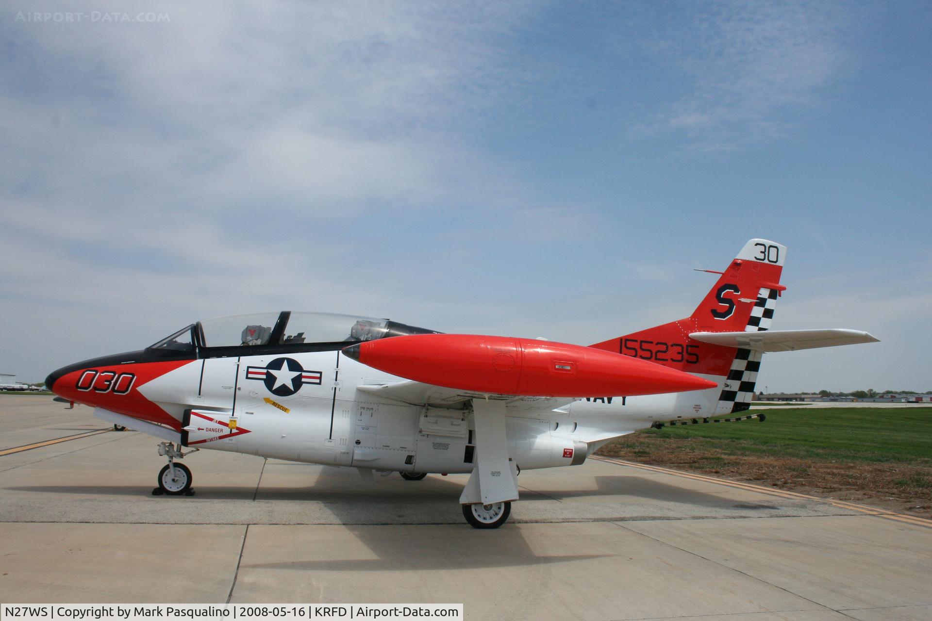 N27WS, North American T-2B Buckeye C/N 310-30, North American T-2B