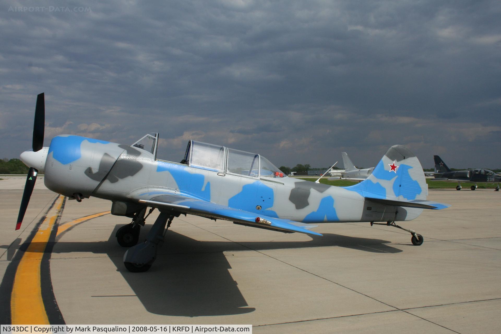 N343DC, 2004 Yakovlev (Aerostar) Yak-52TW C/N 0412508, YAK-52TW