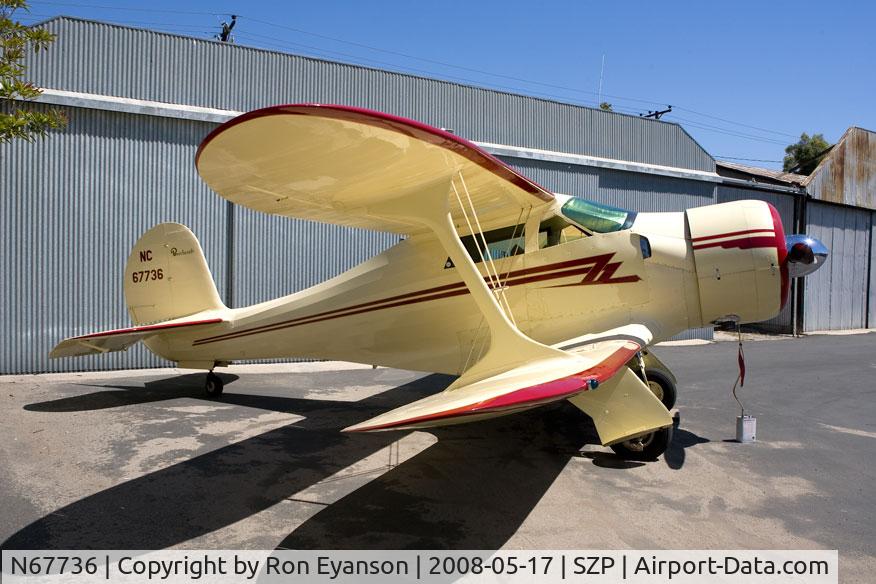 N67736, 1943 Beech D17S Staggerwing C/N 4848, 1943 Beech D175