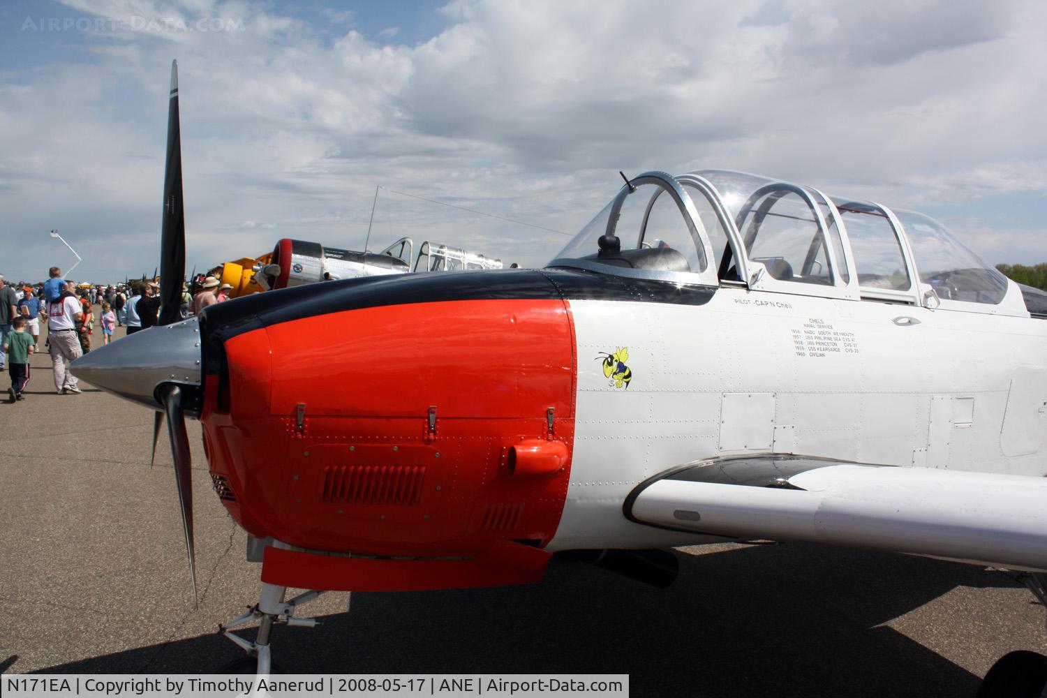 N171EA, 1955 Beech T-34B Mentor C/N BG-11, Blaine Aviation Weekend 2008
