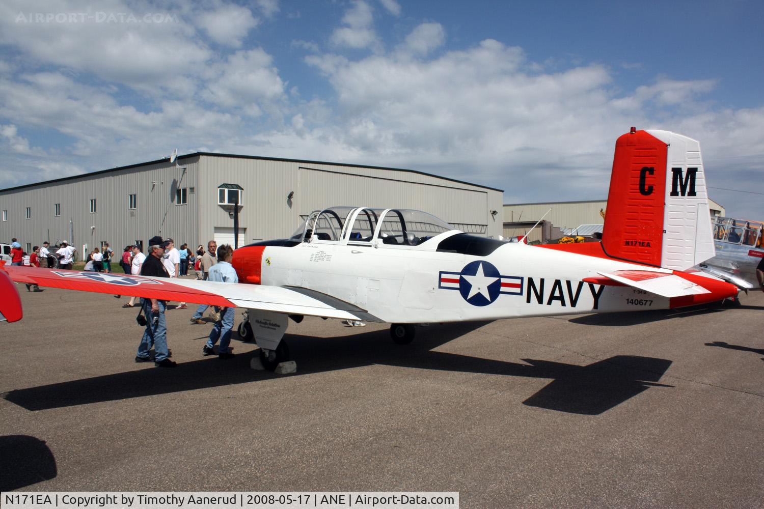 N171EA, 1955 Beech T-34B Mentor C/N BG-11, Blaine Aviation Weekend 2008