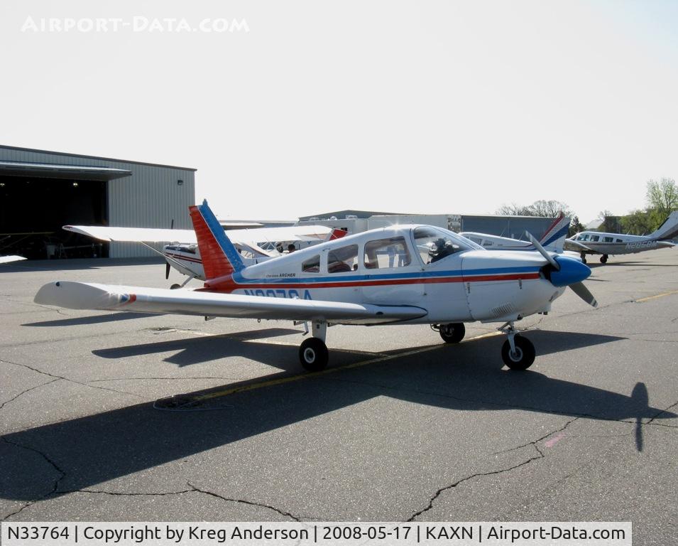 N33764, 1975 Piper PA-28-180 C/N 28-7505178, I'm not sure if this is the right n-number. IF you know it isn't for a fact, please email me through my website.