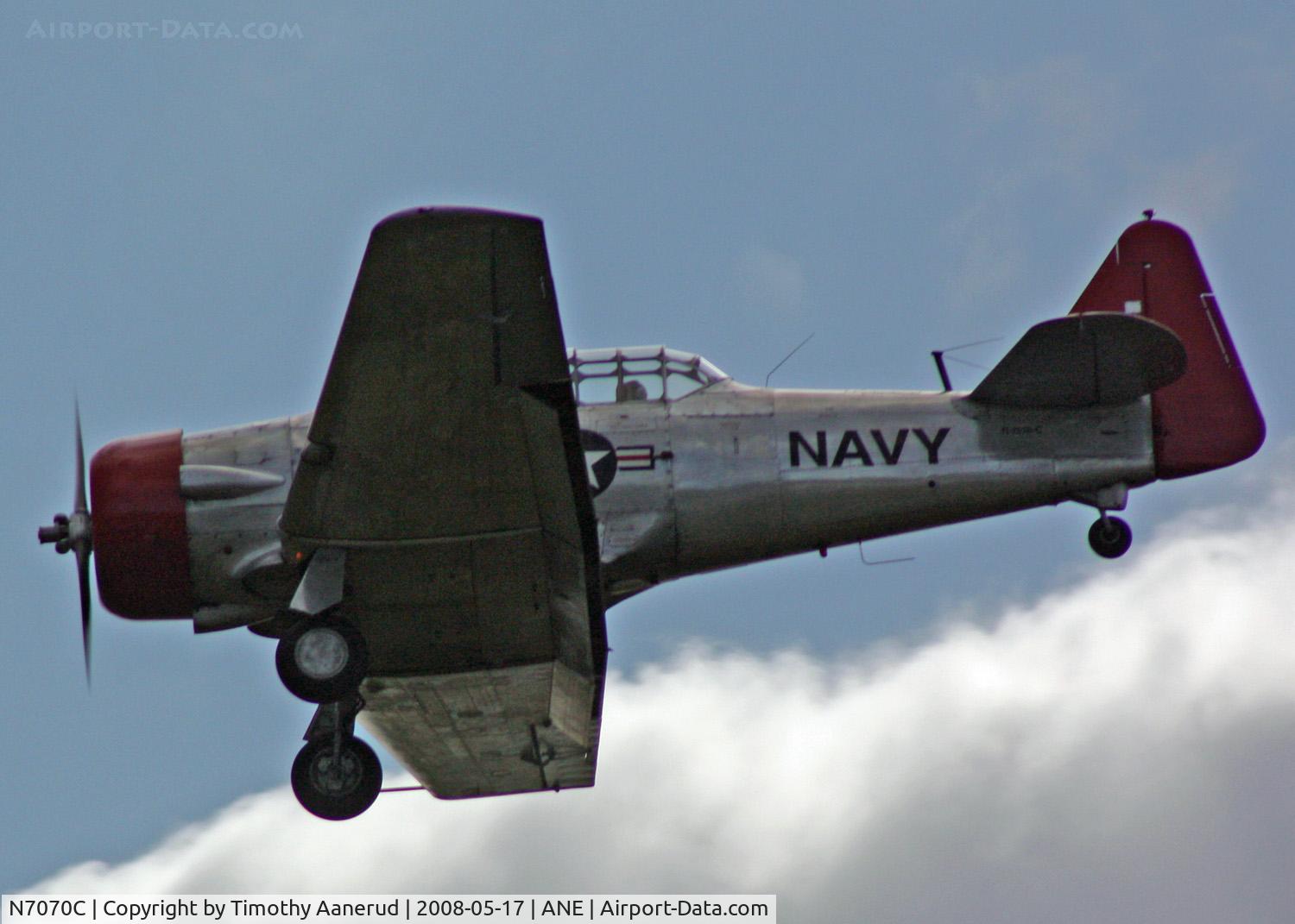 N7070C, 1955 North American SNJ-4 Texan C/N 88-13164, Blaine Aviation Weekend 2008