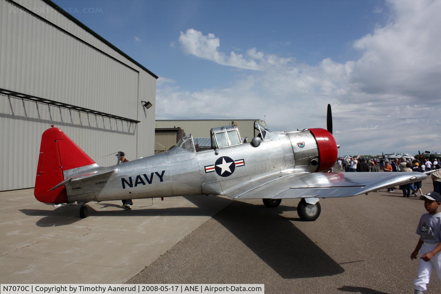 N7070C, 1955 North American SNJ-4 Texan C/N 88-13164, Blaine Aviation Weekend 2008