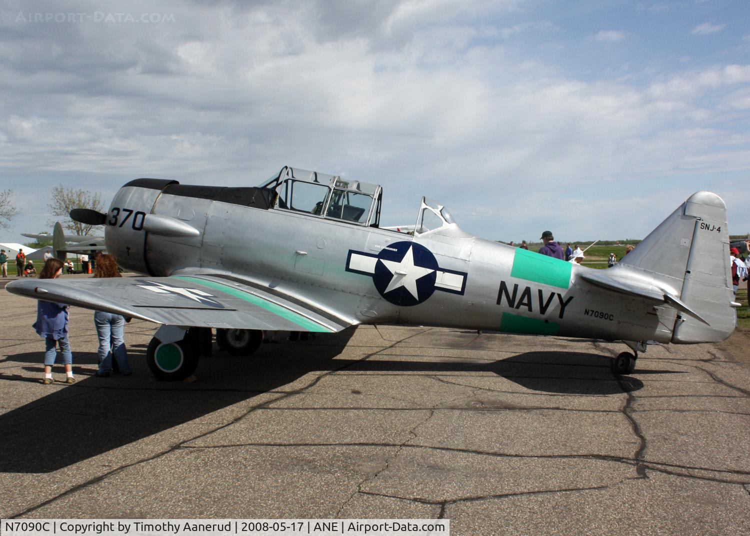 N7090C, North American SNJ-4 Texan C/N 88-13370, Blaine Aviation Weekend 2008