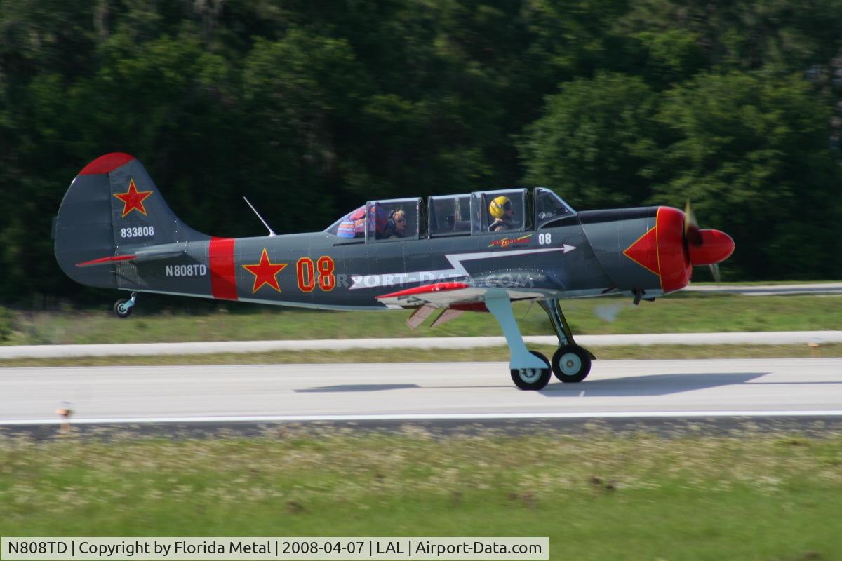 N808TD, Yakovlev (Aerostar) Yak-52 C/N 833808, Yak 52
