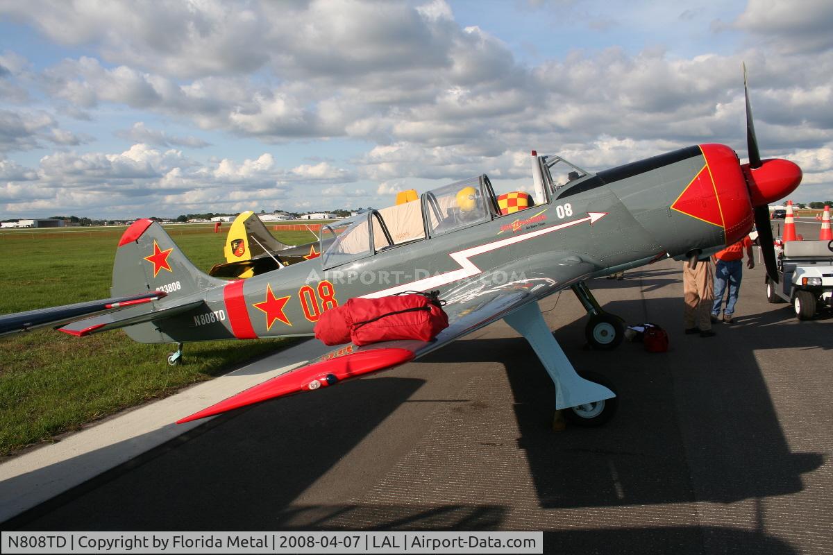 N808TD, Yakovlev (Aerostar) Yak-52 C/N 833808, Yak 52