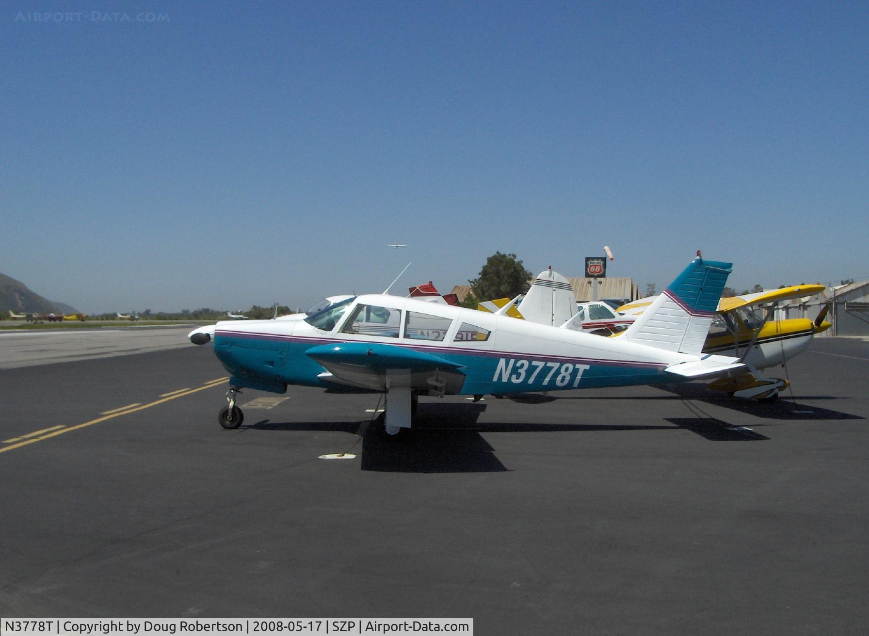 N3778T, 1967 Piper PA-28R-180 Cherokee Arrow C/N 28R-30090, 1967 Piper PA-28R-180 ARROW, Lycoming O-360-B1E 180 HP
