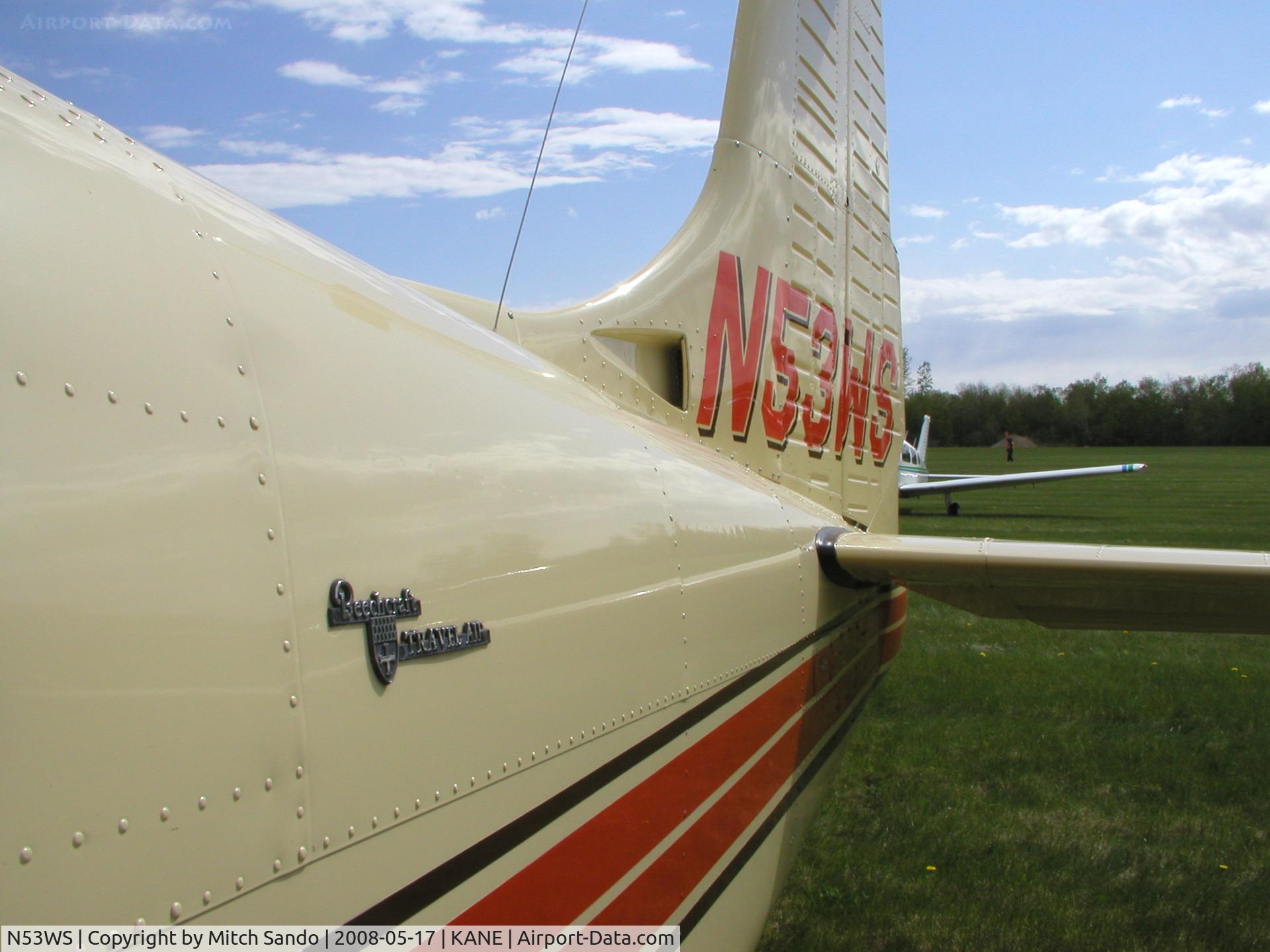 N53WS, 1967 Beech D95A Travel Air C/N TD-706, Blaine Aviation Weekend '08.