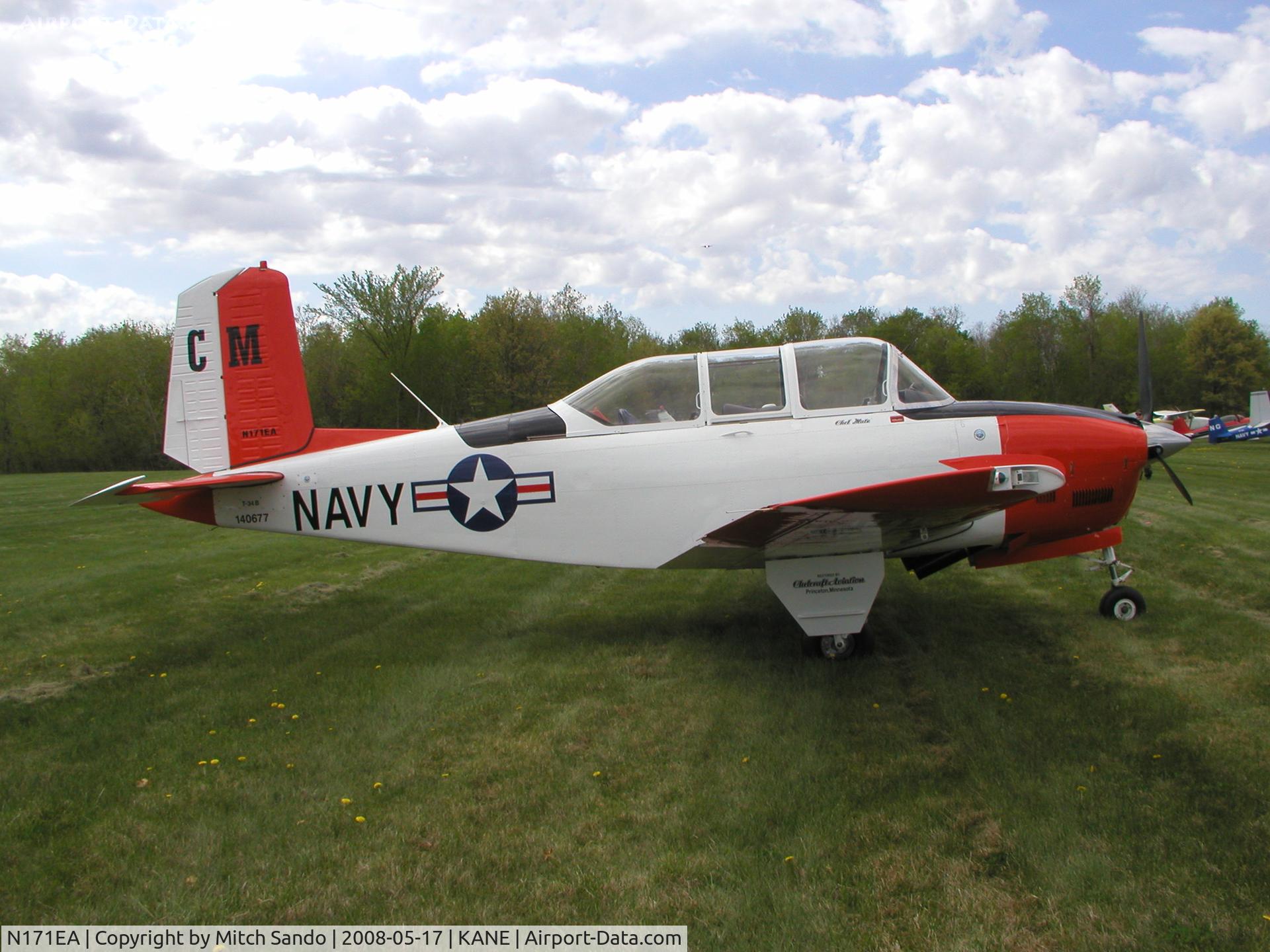 N171EA, 1955 Beech T-34B Mentor C/N BG-11, Blaine Aviation Weekend '08.