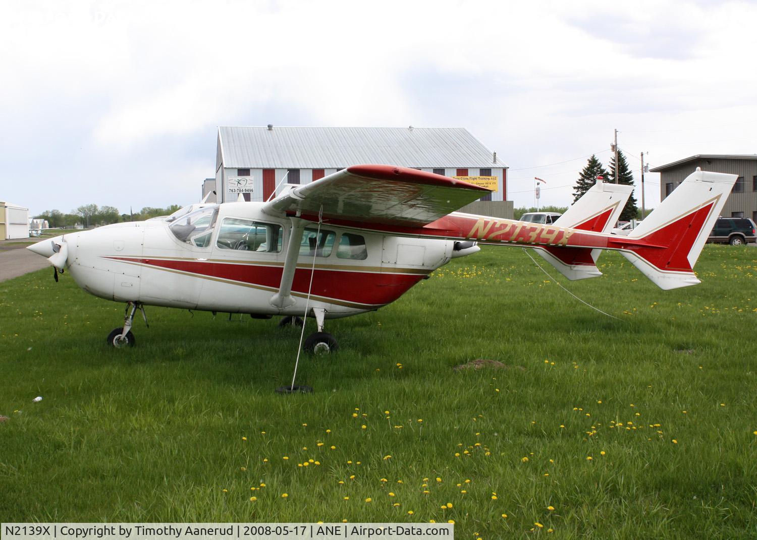 N2139X, 1965 Cessna 337 Super Skymaster C/N 337-0039, Parked at Anoka County