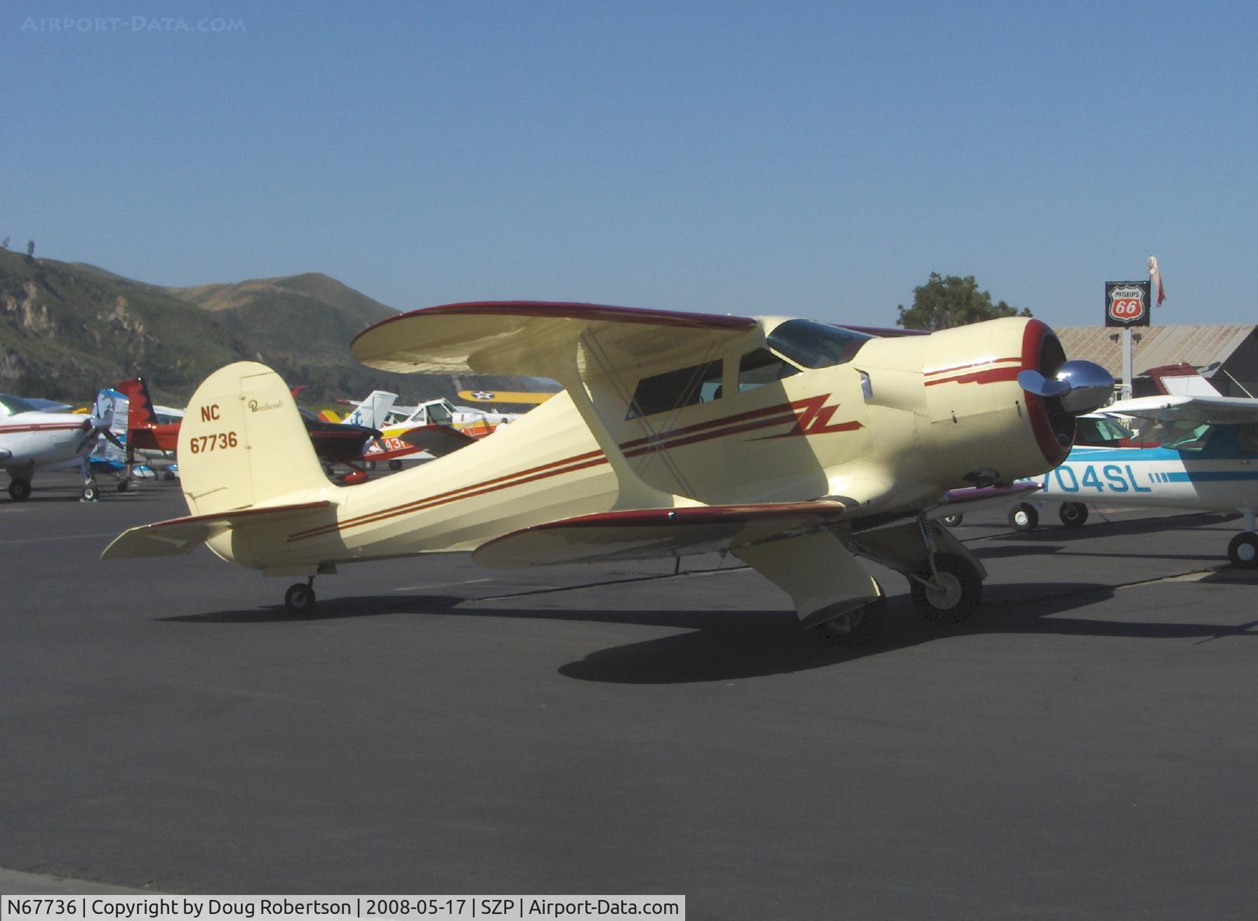 N67736, 1943 Beech D17S Staggerwing C/N 4848, 1943 Beech D17S STAGGERWING, P&W R-985 Wasp Jr. 450 Hp