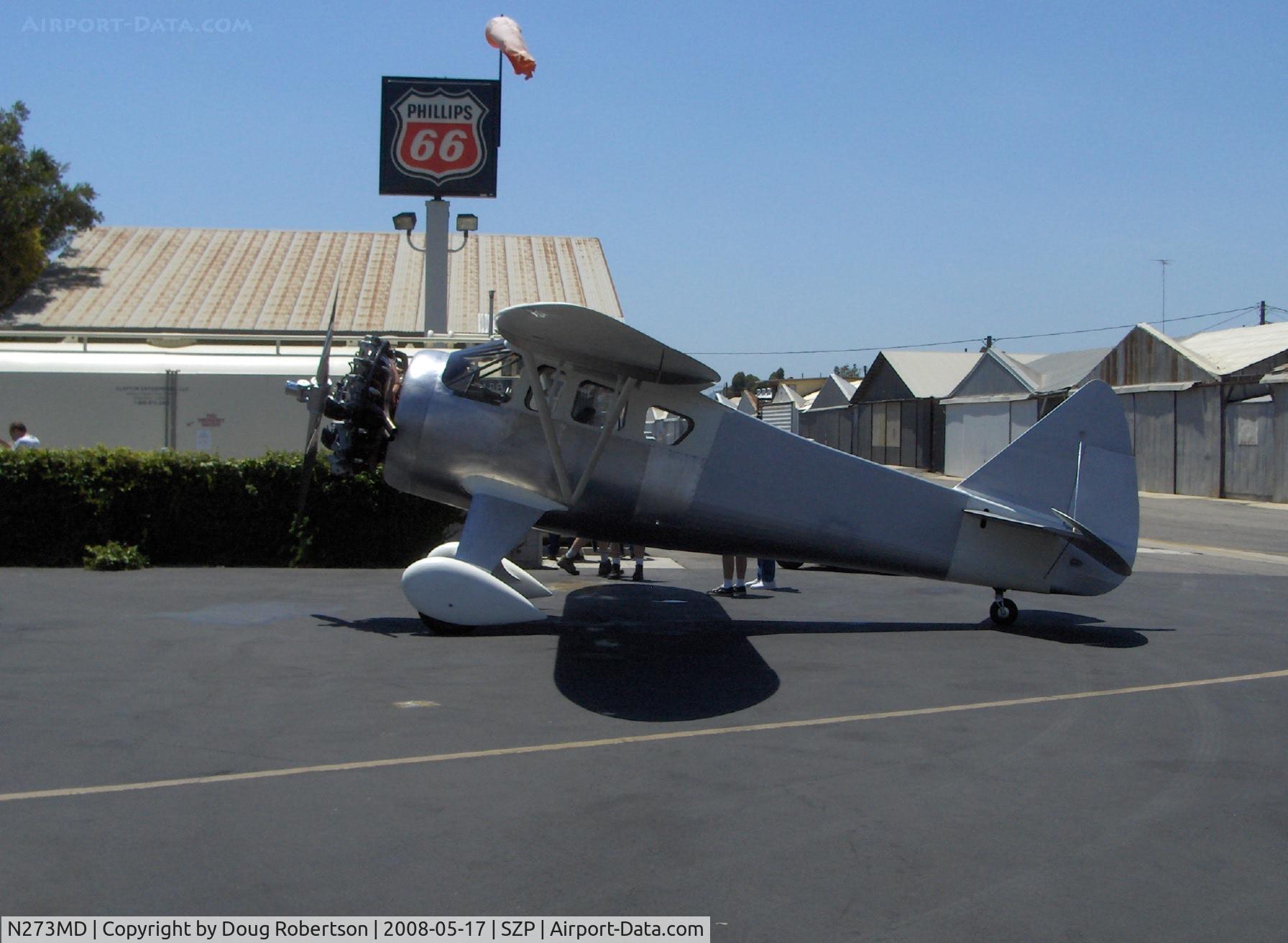 N273MD, 2008 Dickenson Howard DGA-21 (Replicate) C/N 001, Dickenson Howard DGA-21 Experimental class, P&W R-1340-57 600 Hp Wasp radial, at fuel ramp