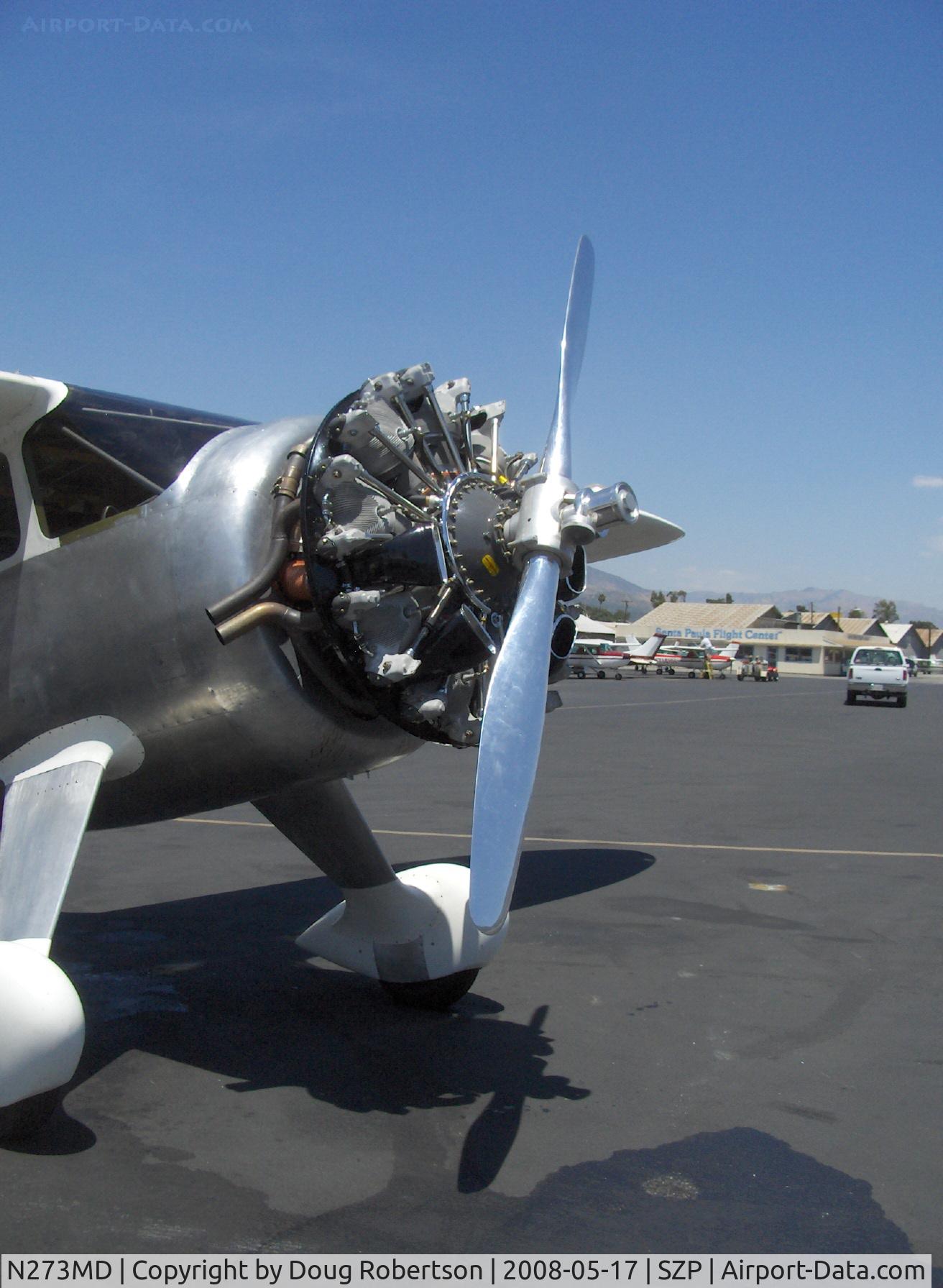 N273MD, 2008 Dickenson Howard DGA-21 (Replicate) C/N 001, Dickenson Howard DGA-21 Experimental class, P&W R-1340-57 600 Hp Wasp radial, at fuel ramp, engine without beautiful bump cowl 