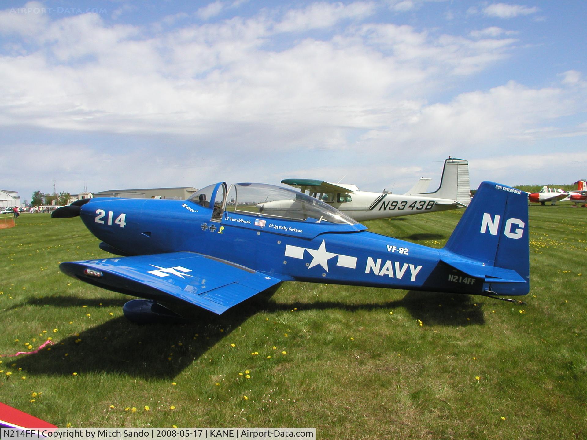 N214FF, Vans RV-8 C/N 80687, Blaine Aviation Weekend '08.