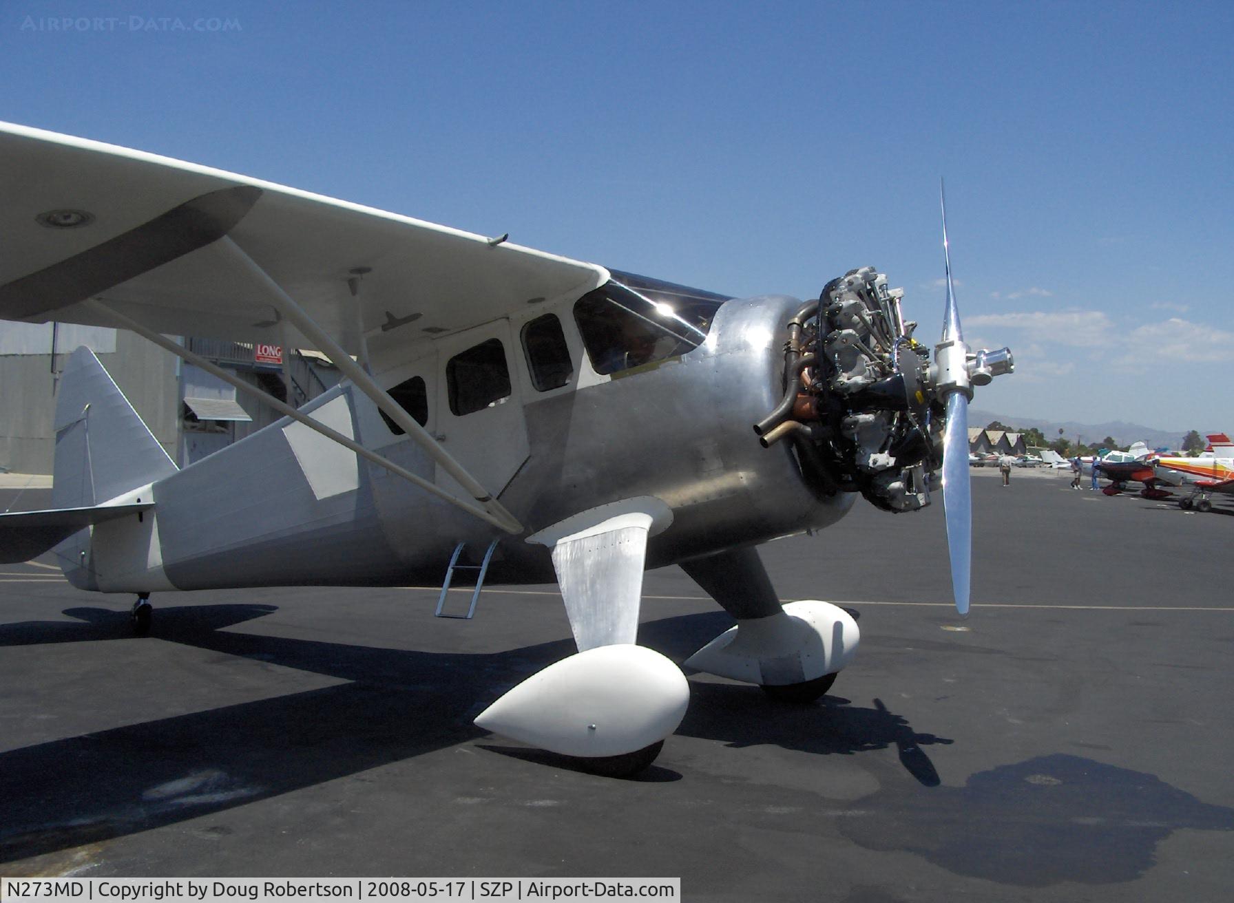 N273MD, 2008 Dickenson Howard DGA-21 (Replicate) C/N 001, Dickenson Howard DGA-21 Experimental class, P&W R-1340-57 600 Hp Wasp radial 