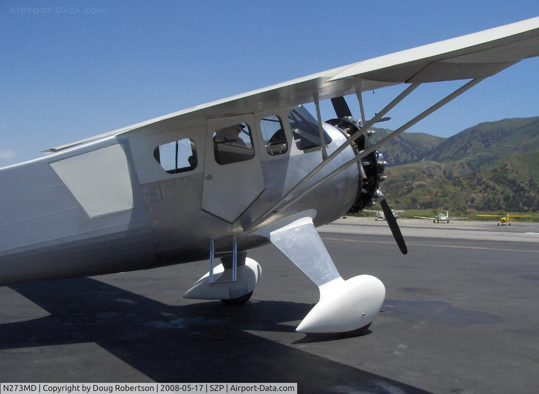 N273MD, 2008 Dickenson Howard DGA-21 (Replicate) C/N 001, Dickenson Howard DGA-21 Experimental class, P&W R-1340-57 600 Hp Wasp radial, ready for engine start