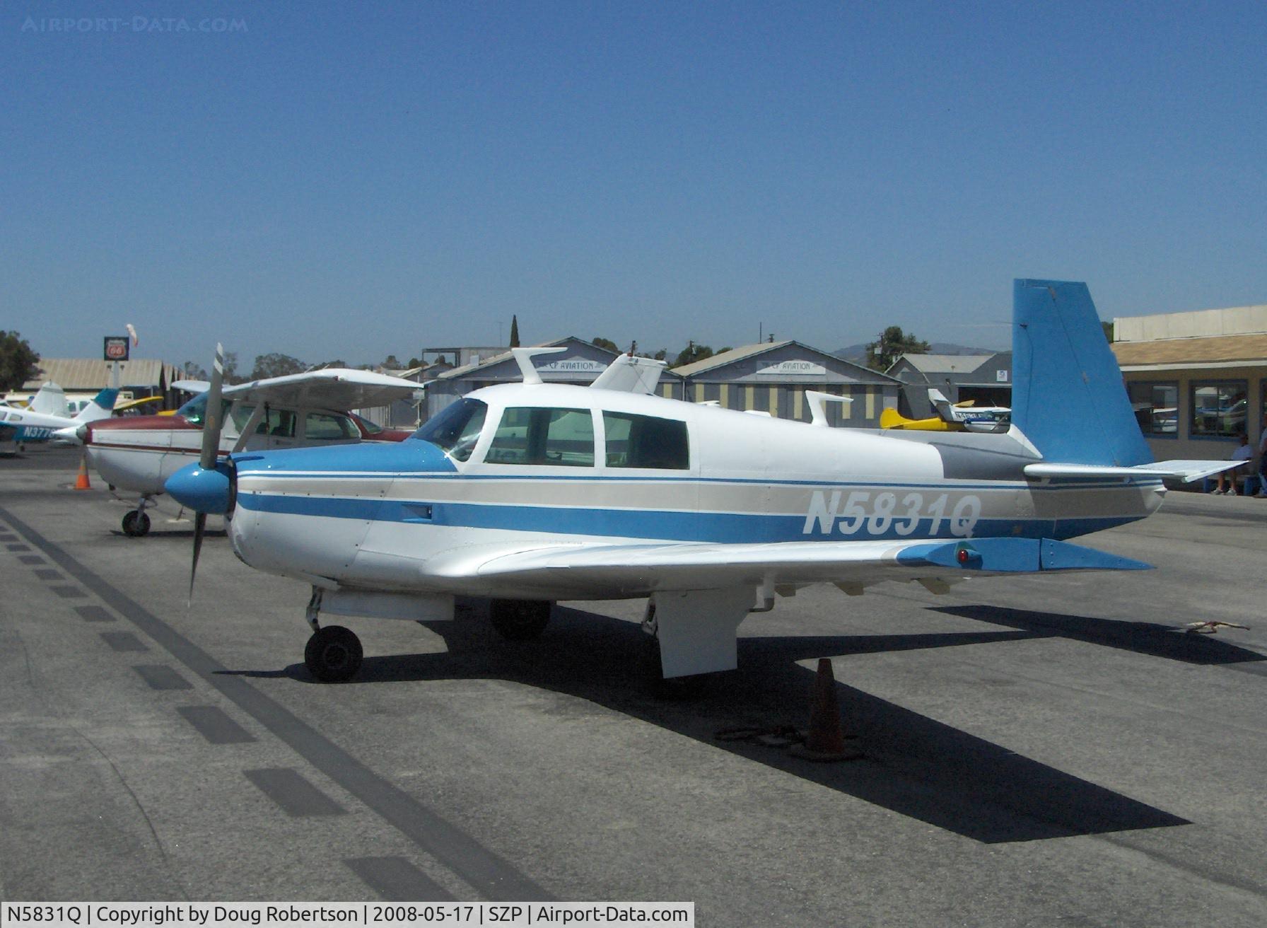 N5831Q, 1965 Mooney M20E C/N 781, 1965 Mooney M20E SUPER 21, Lycoming IO-360 200 Hp
