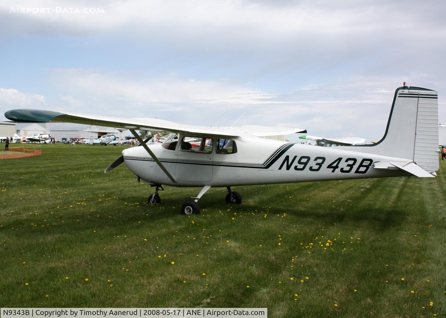 N9343B, 1958 Cessna 175 Skylark C/N 55143, Blaine Aviation Weekend 2008