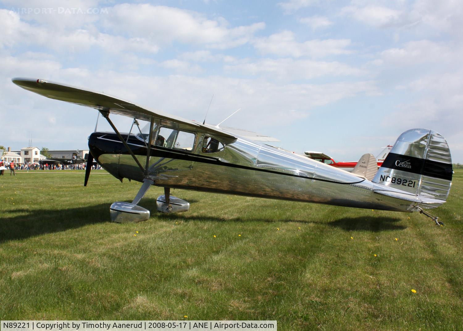 N89221, 1946 Cessna 140 C/N 8241, Blaine Aviation Weekend 2008