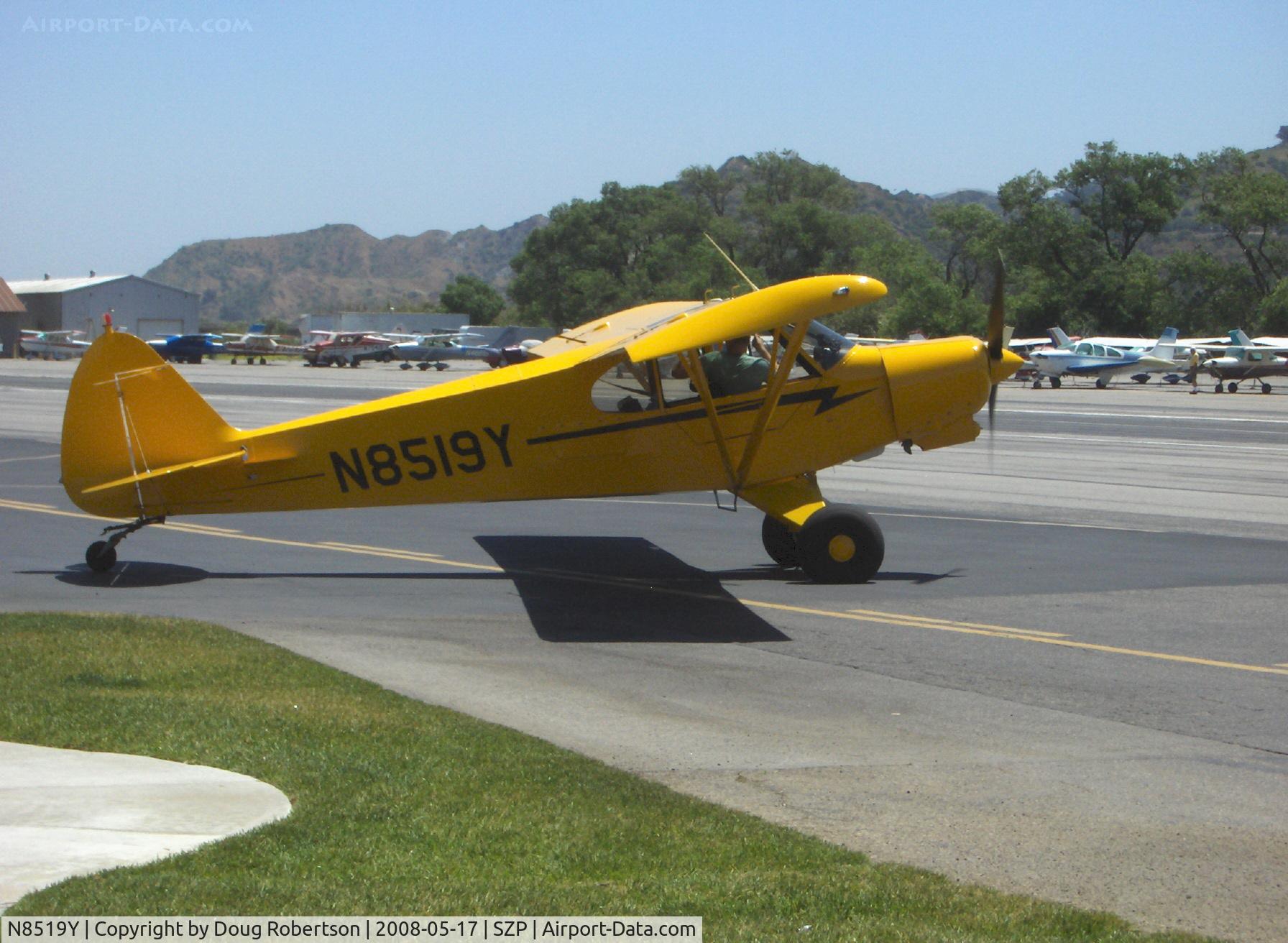N8519Y, 1970 Piper PA-18-150 Super Cub C/N 18-8885, 1970 Piper PA-18-150 SUPER CUB, Lycoming O-320 150 Hp, Micro vortex generators, oversize tires, taxi