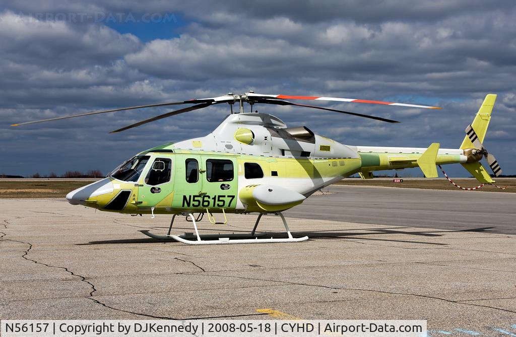 N56157, Bell 430 C/N 49129, Stopping in YHD for fuel, on its way to YVR to be shipped to Korea to her new owners. This is the last Bell 430 to be produced. SN# 49129.
