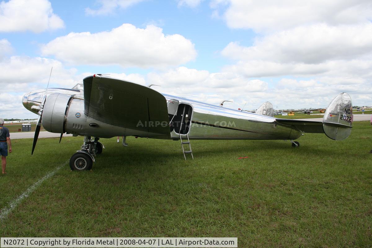 N2072, 1936 Lockheed 12A Electra Junior C/N 1208, Lockheed 12A Electra Jr.