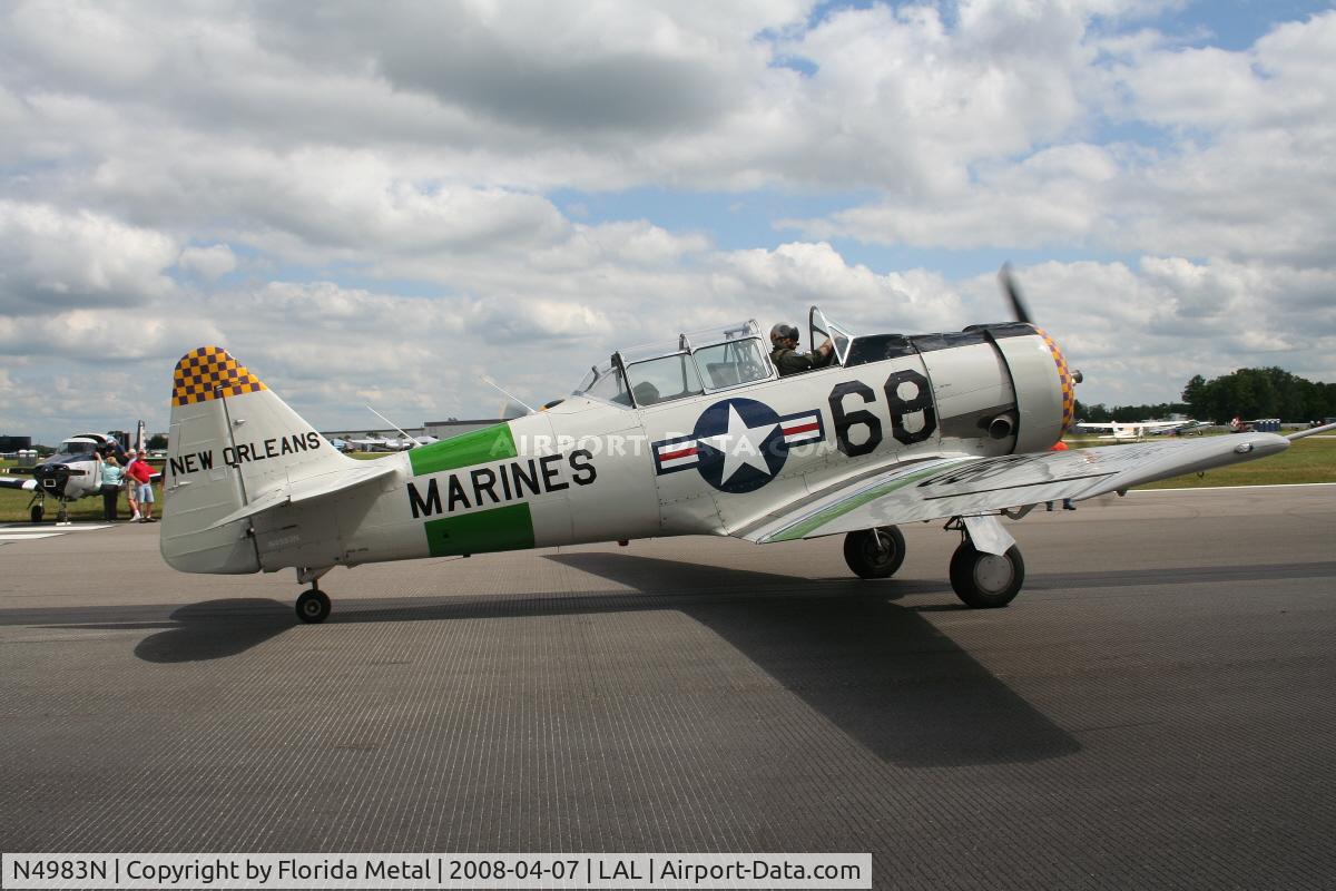 N4983N, 1957 North American AT-6D Texan C/N 121-42175 (44-81453), AT-6