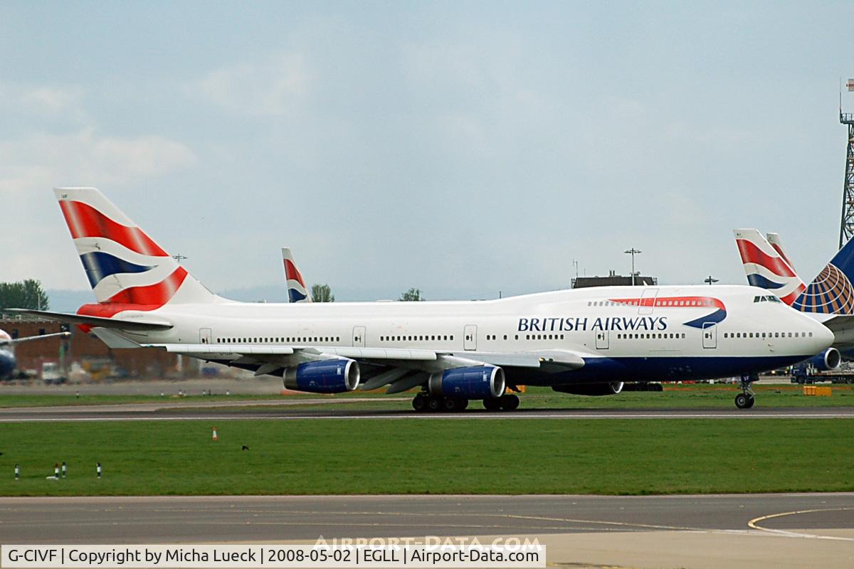 G-CIVF, 1995 Boeing 747-436 C/N 25434, Take-off run
