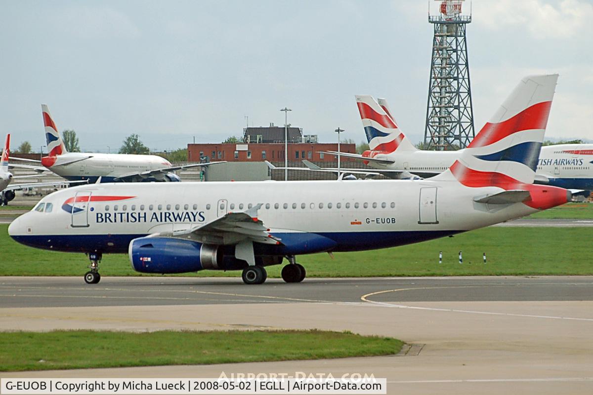 G-EUOB, 2001 Airbus A319-131 C/N 1529, Taxiing to the runway
