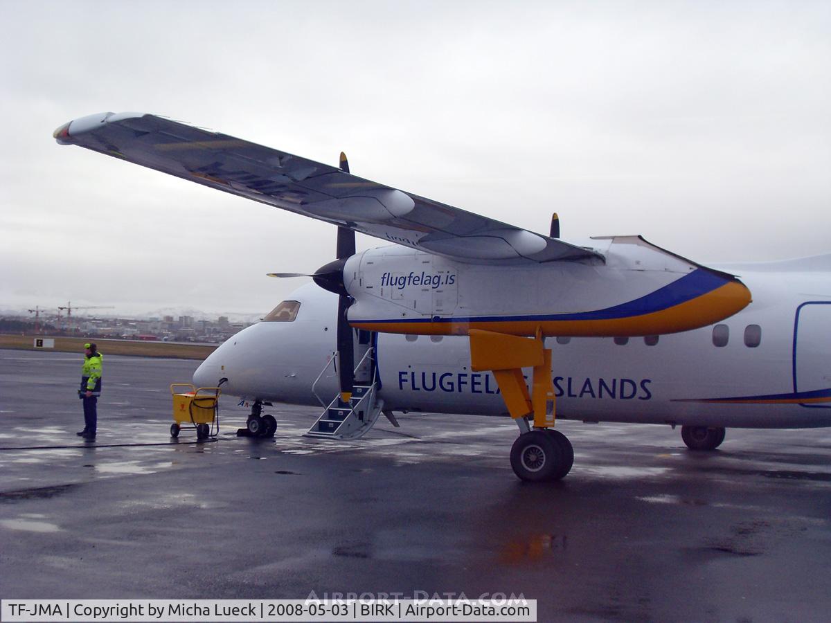 TF-JMA, De Havilland Canada DHC-8-106 Dash 8 C/N 335, At Reykjavik domestic