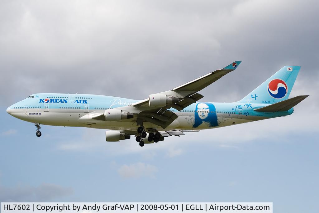 HL7602, 2005 Boeing 747-4B5F/SCD C/N 34301, Korean Air 747-400